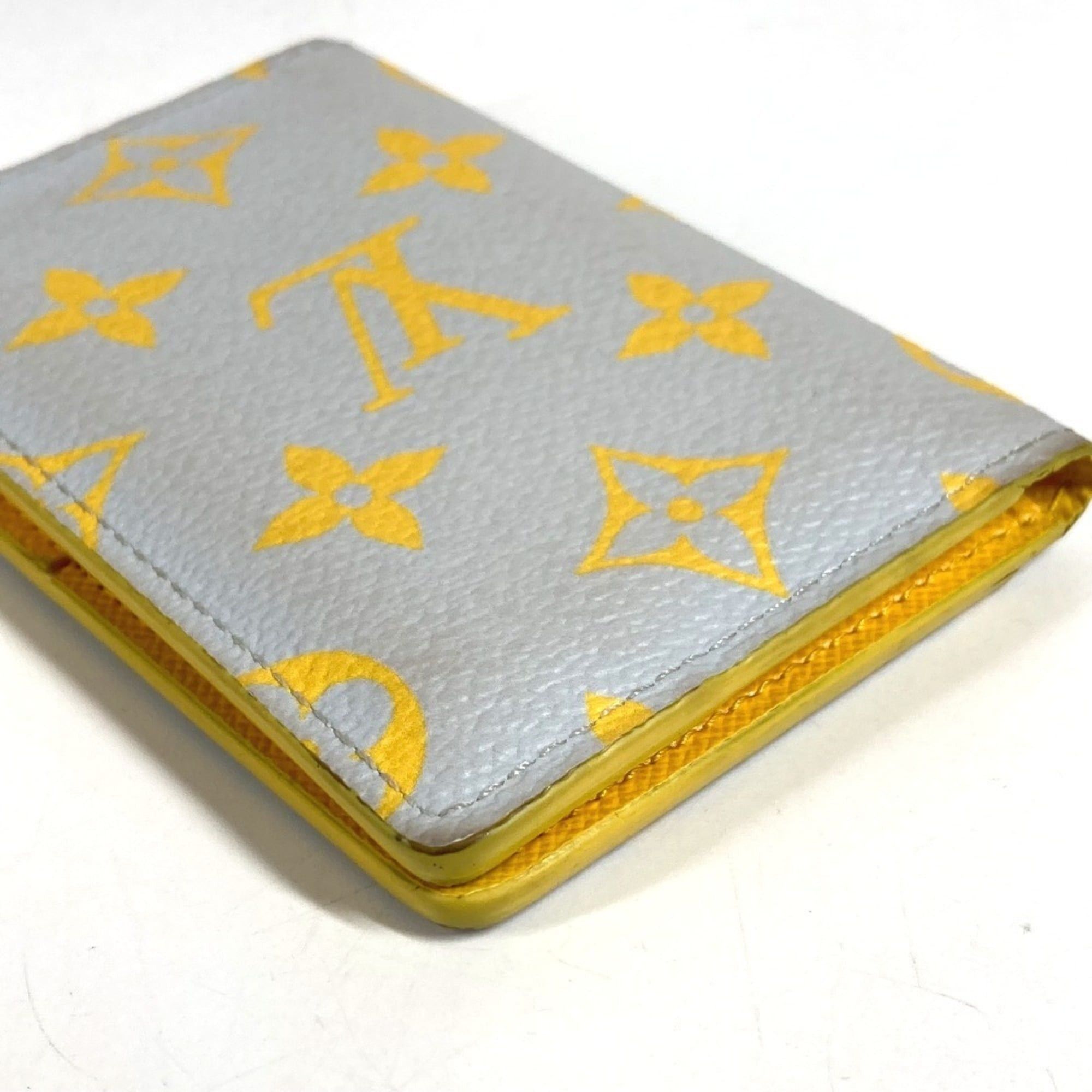 Louis Vuitton LOUIS VUITTON M14769 Monogram Organizer de Poche Bi-fold Pass Case/Business Card Holder/Card Case Leather Men's/Women's Gray Size ONE SIZE - 4 Thumbnail