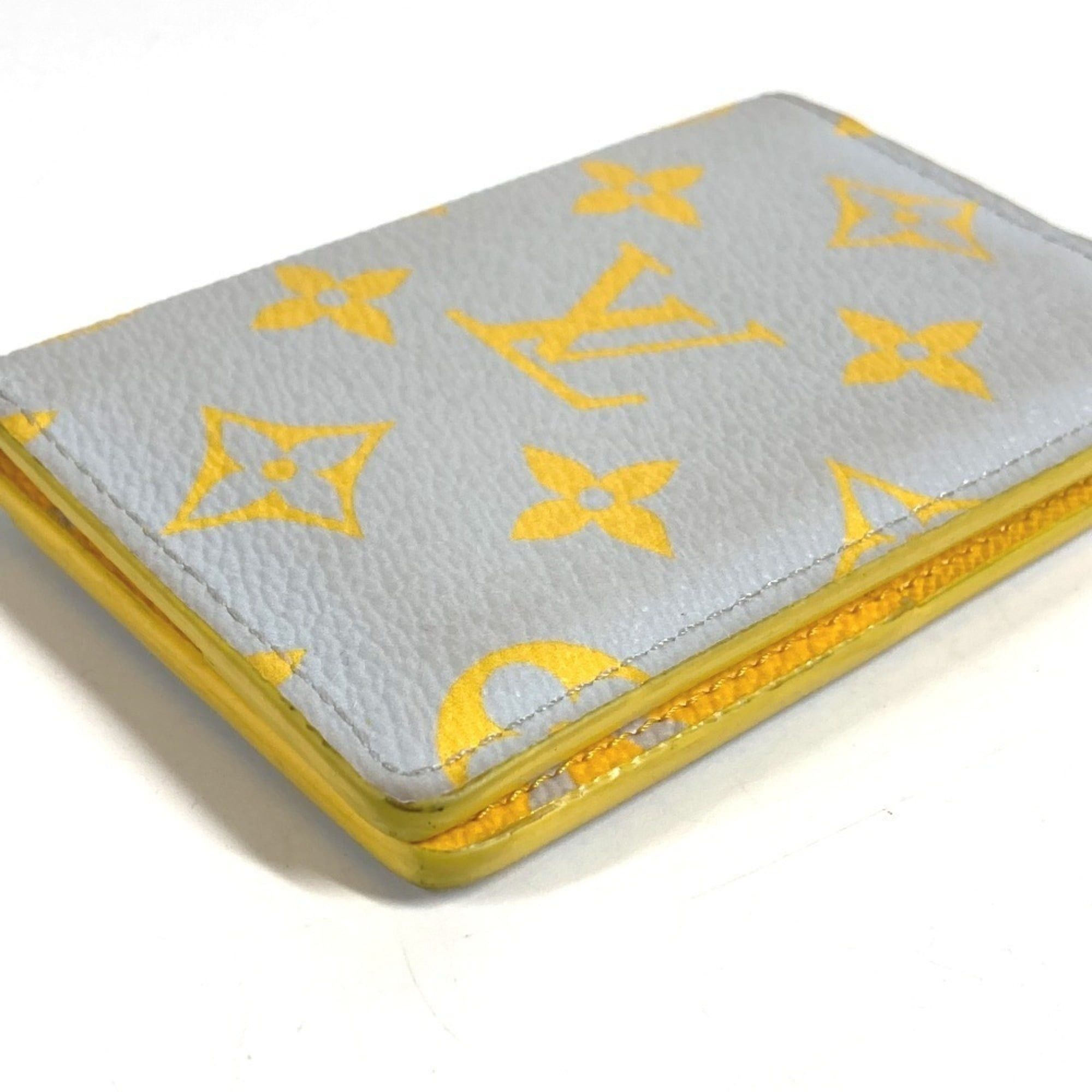 Louis Vuitton LOUIS VUITTON M14769 Monogram Organizer de Poche Bi-fold Pass Case/Business Card Holder/Card Case Leather Men's/Women's Gray Size ONE SIZE - 3 Thumbnail