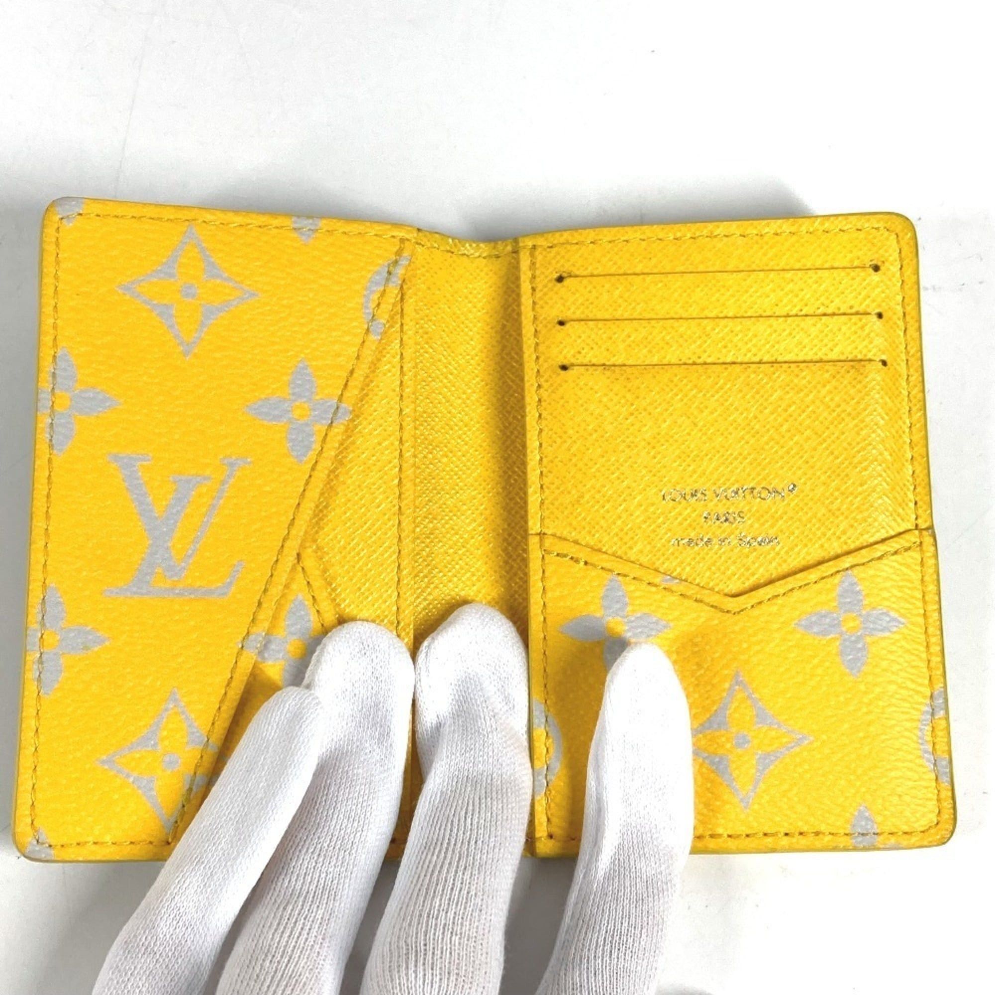 Louis Vuitton LOUIS VUITTON M14769 Monogram Organizer de Poche Bi-fold Pass Case/Business Card Holder/Card Case Leather Men's/Women's Gray Size ONE SIZE - 7 Thumbnail