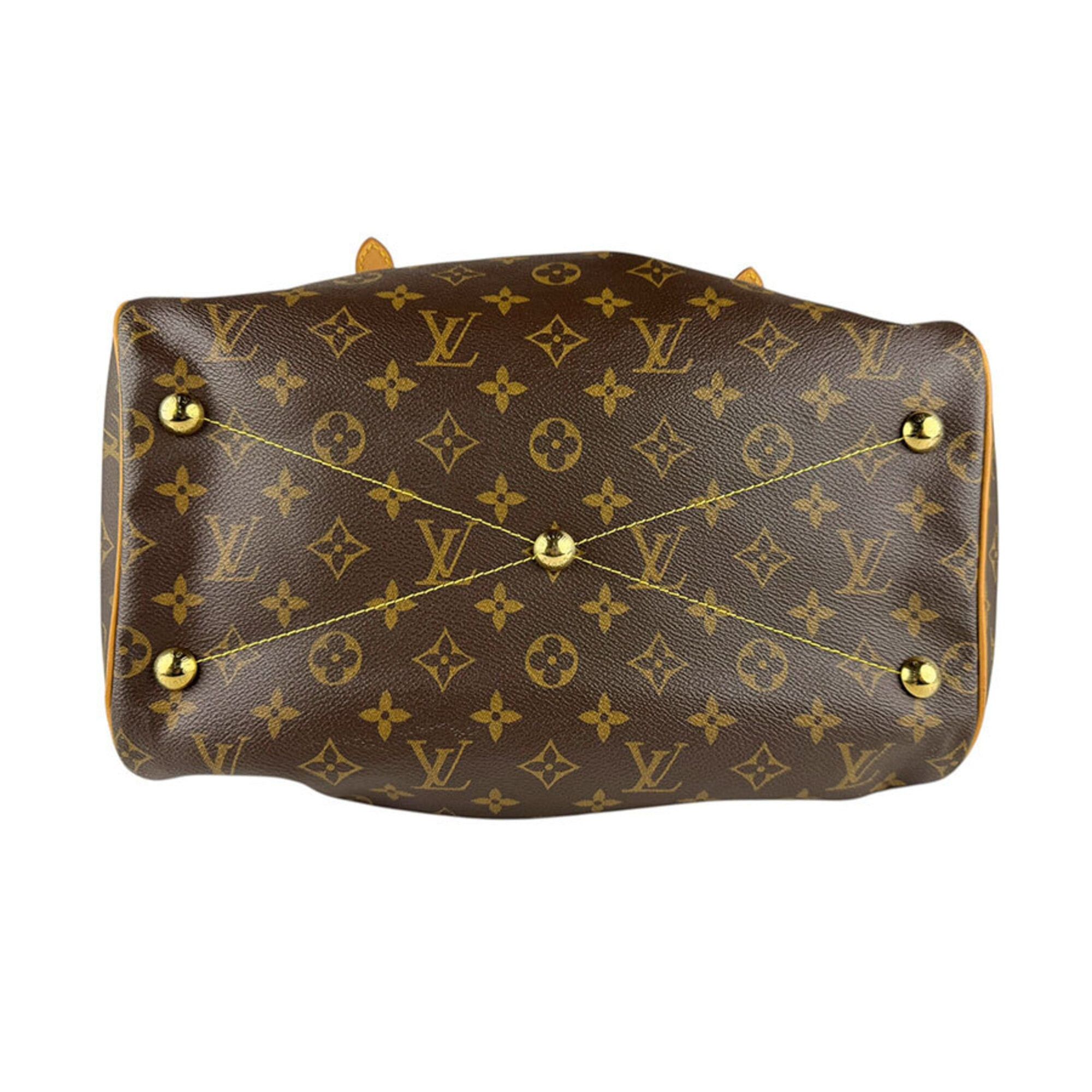 Louis Vuitton Louis Vuitton Monogram Tivoli GM handbag, canvas, brown and gold, women's, M40144, free shipping, z9211 Size ONE SIZE - 4 Thumbnail