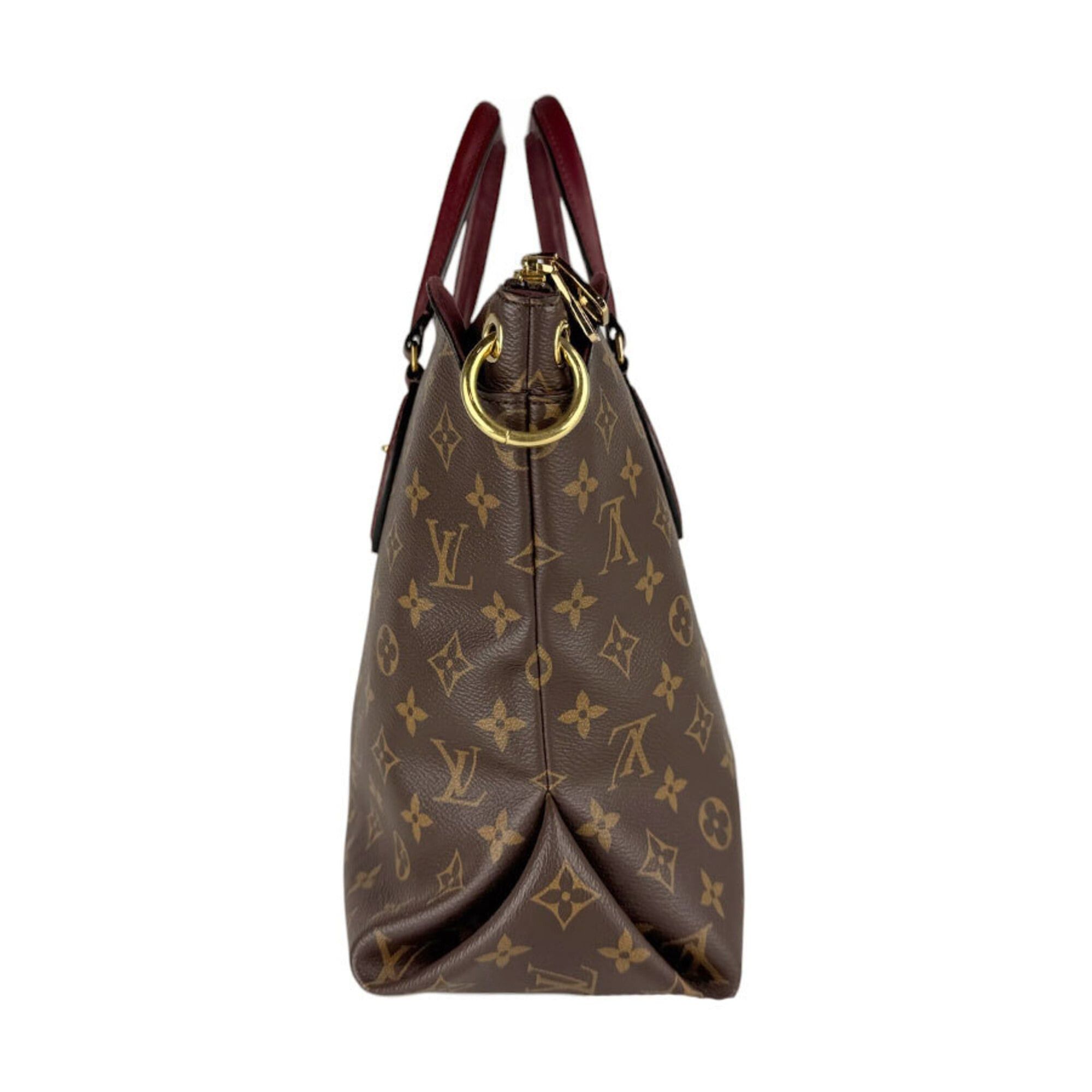 Louis Vuitton Louis Vuitton Handbag Shoulder Bag Monogram Flower Zipped Tote MM Canvas Brown Bordeaux Gold Women's M44348 Free Shipping z9188 Size ONE SIZE - 2 Thumbnail