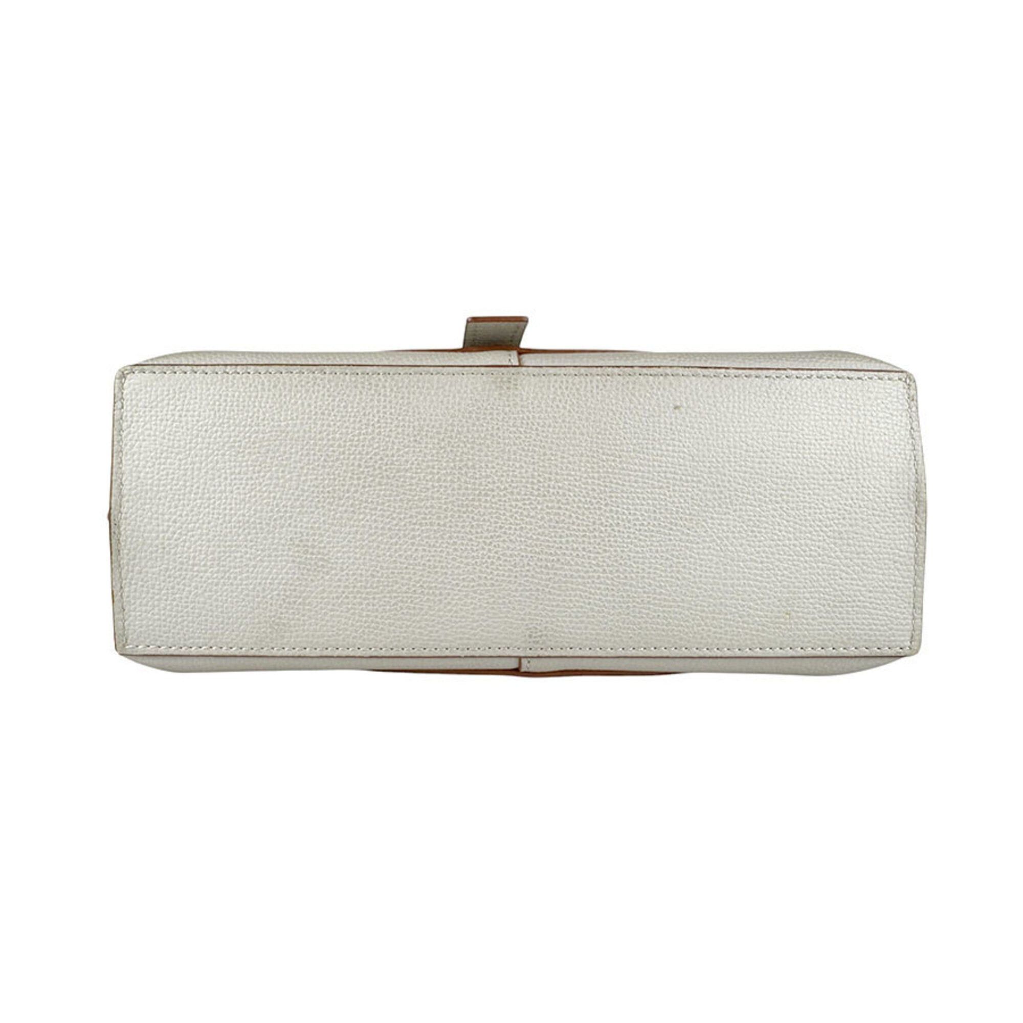 Loewe Loewe Handbag Shoulder Bag Gate Top Handle Leather Light Greige Gold Women's Free Shipping z9179 Size ONE SIZE - 4 Thumbnail