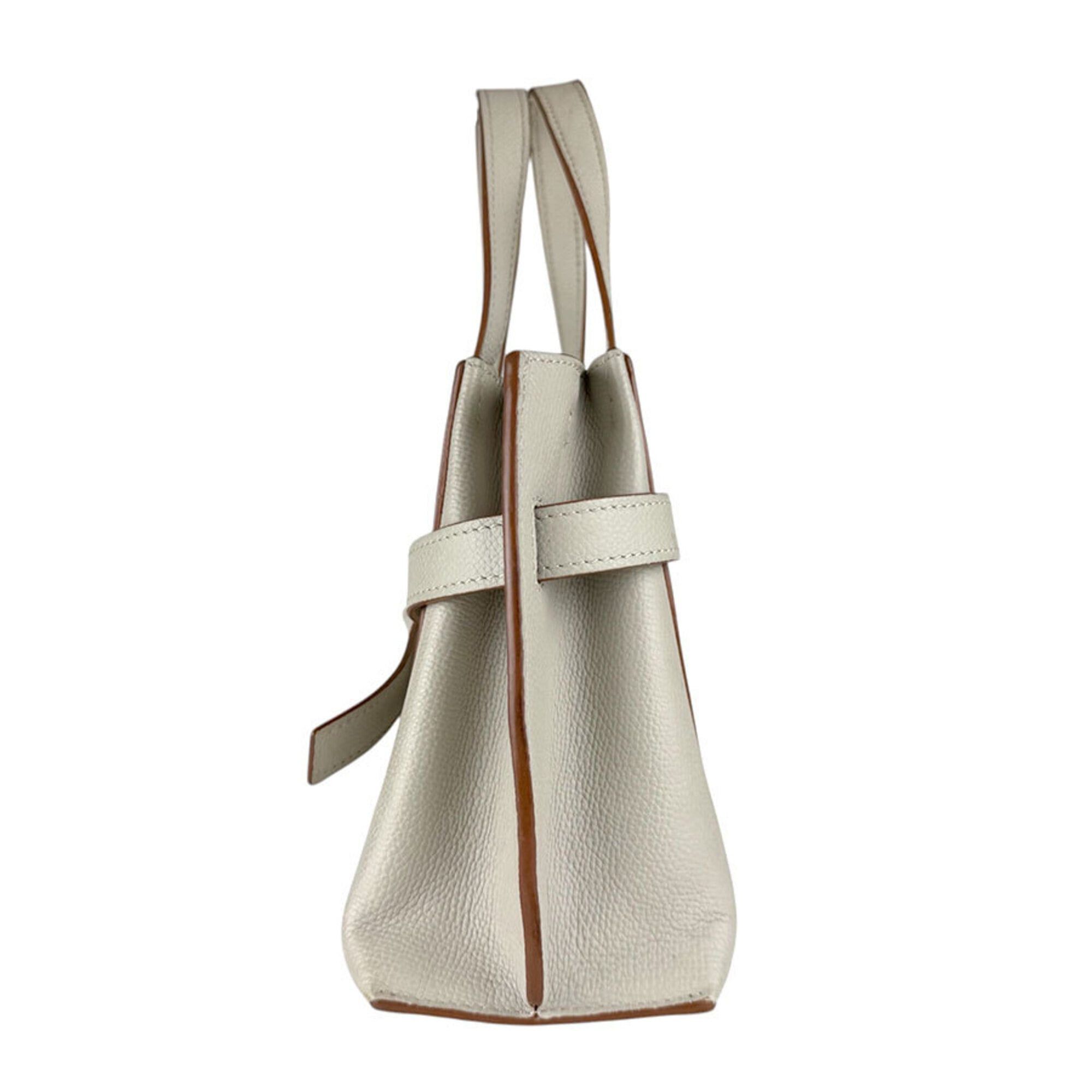 Loewe Loewe Handbag Shoulder Bag Gate Top Handle Leather Light Greige Gold Women's Free Shipping z9179 Size ONE SIZE - 2 Thumbnail