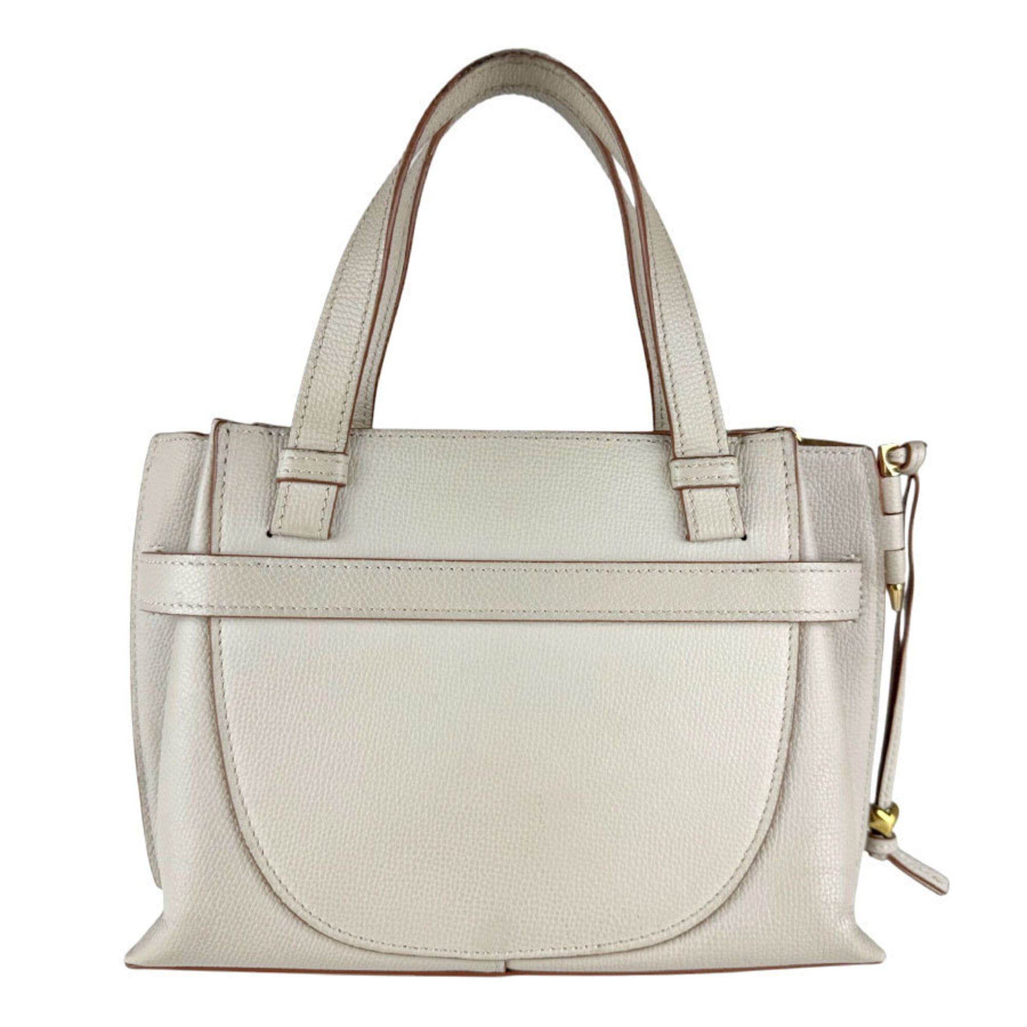 Loewe Loewe Handbag Shoulder Bag Gate Top Handle Leather Light Greige Gold Women's Free Shipping z9179 Size ONE SIZE - 3 Thumbnail