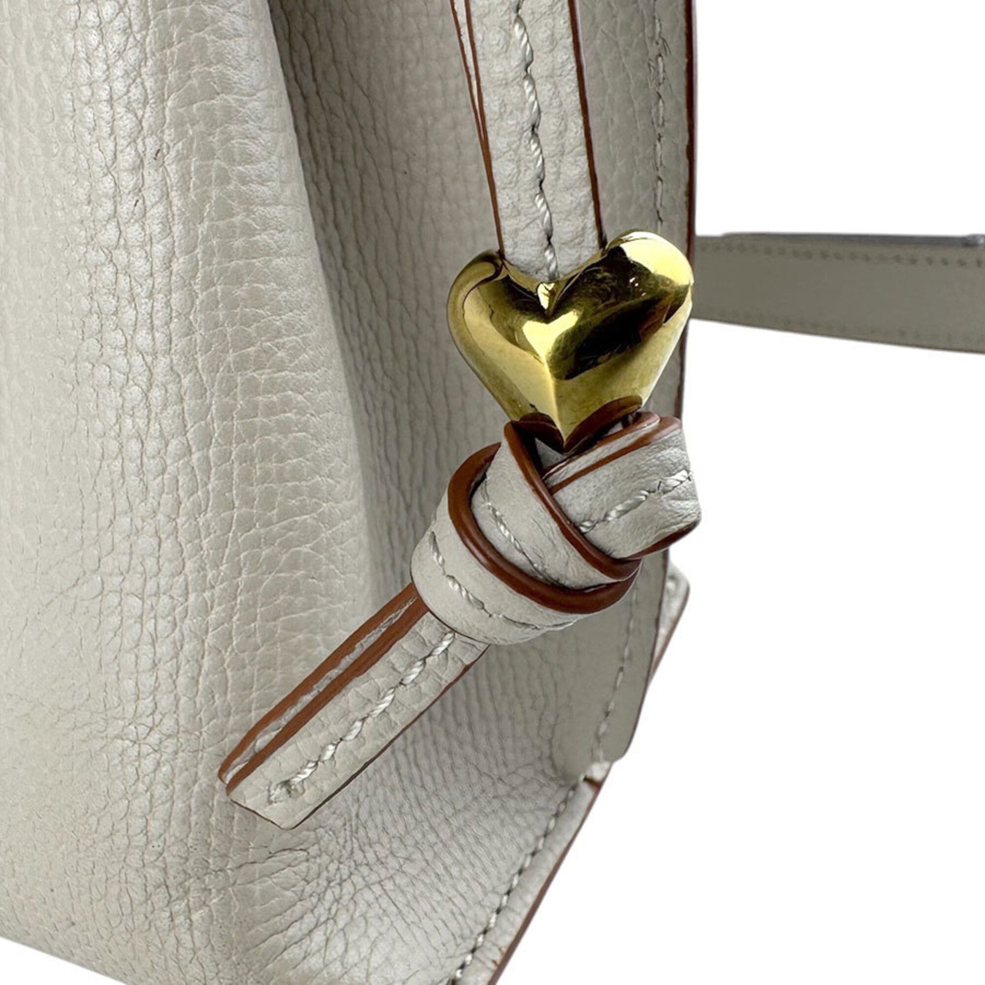 Loewe Loewe Handbag Shoulder Bag Gate Top Handle Leather Light Greige Gold Women's Free Shipping z9179 Size ONE SIZE - 13 Thumbnail