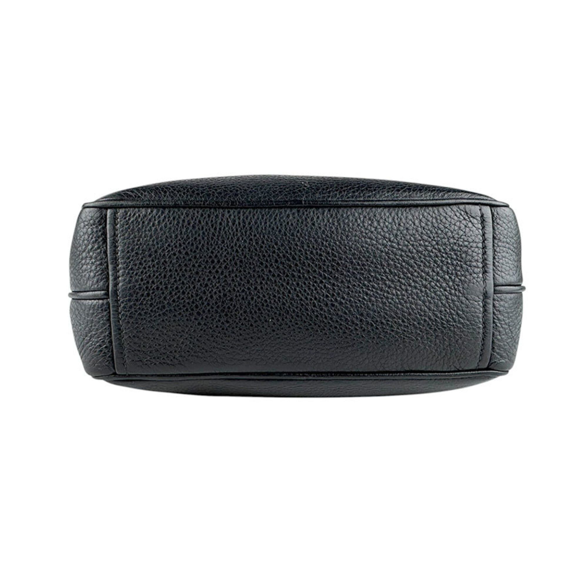 Prada Prada Crossbody Shoulder Bag, Leather, Black & Gold, Women's, Free Shipping, z9205 Size ONE SIZE - 4 Thumbnail