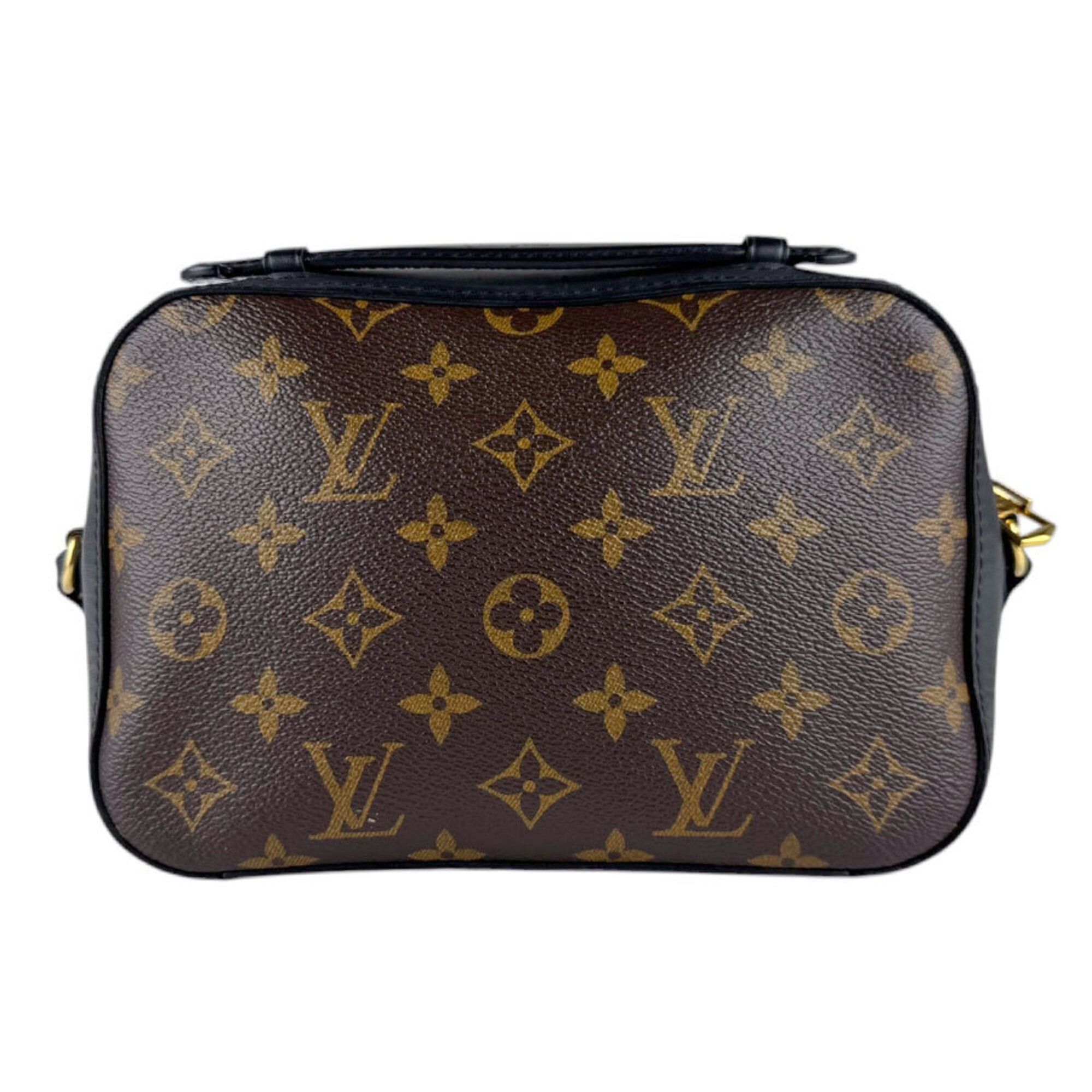 Louis Vuitton Louis Vuitton Shoulder Bag Monogram Saint-Onge Canvas Brown Black Women's M43555 Free Shipping z9218 Size ONE SIZE - 3 Thumbnail