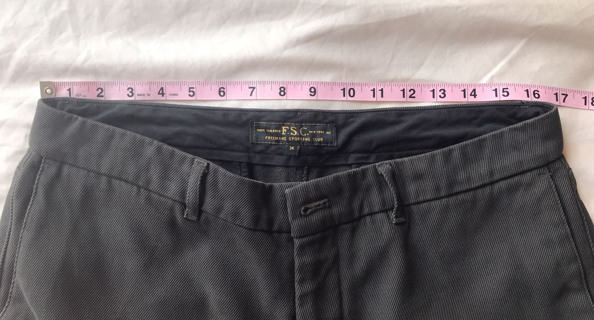 Freemans Sporting Club Chinos Size US 34 / EU 50 - 6 Thumbnail