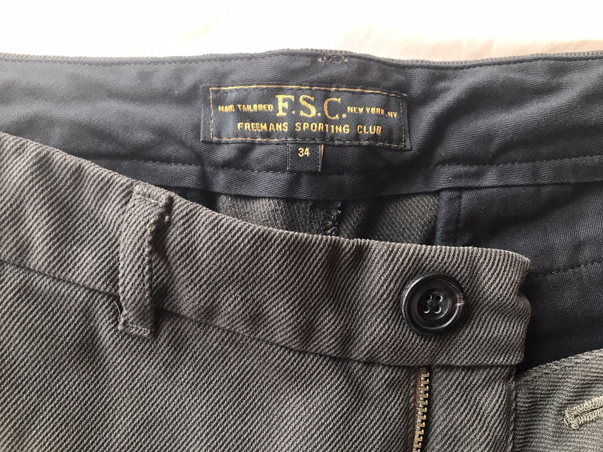 Freemans Sporting Club Chinos Size US 34 / EU 50 - 3 Thumbnail