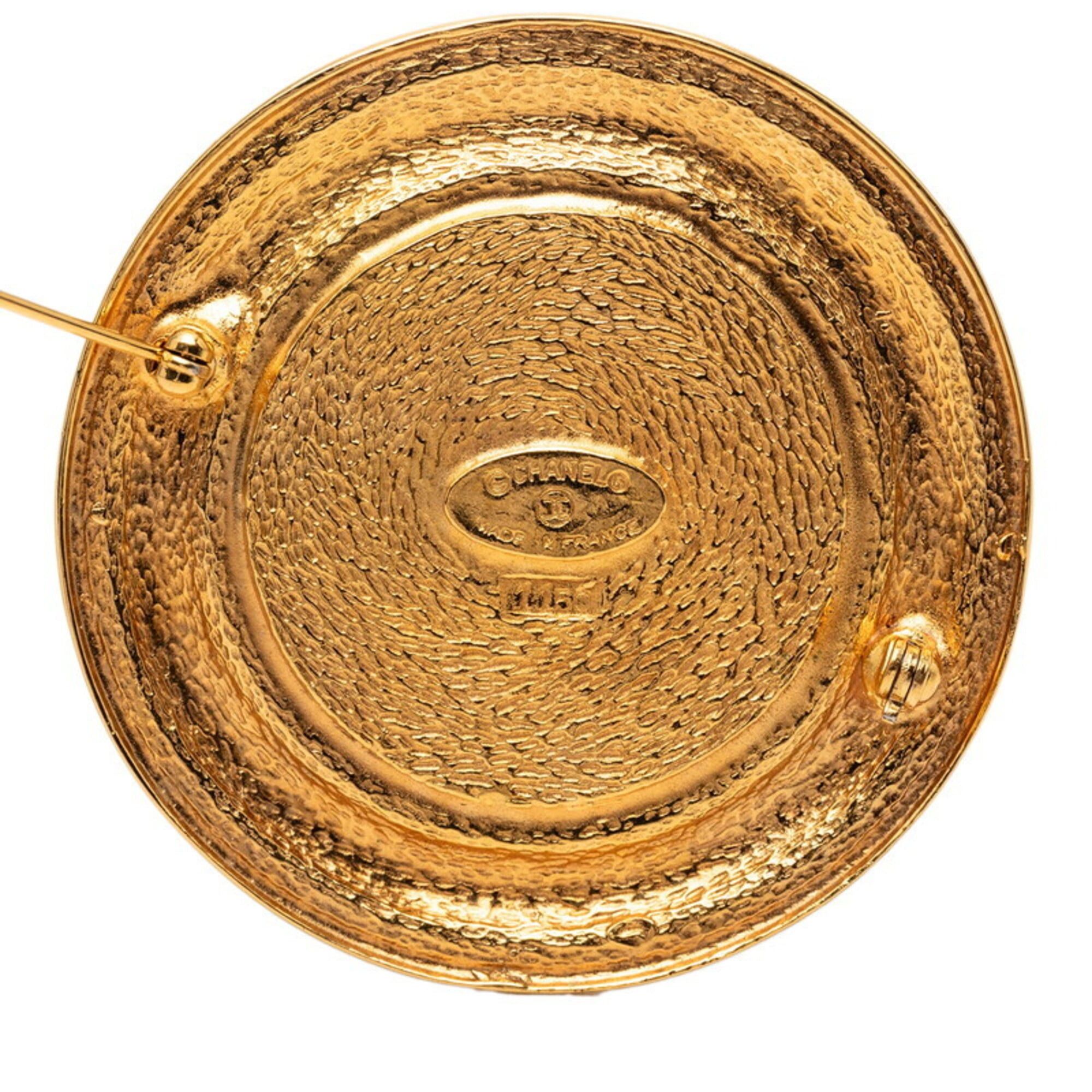 Chanel Chanel 31 RUE CAMBON PARIS Brooch, Gold Plated, Women's. Size ONE SIZE - 3 Thumbnail