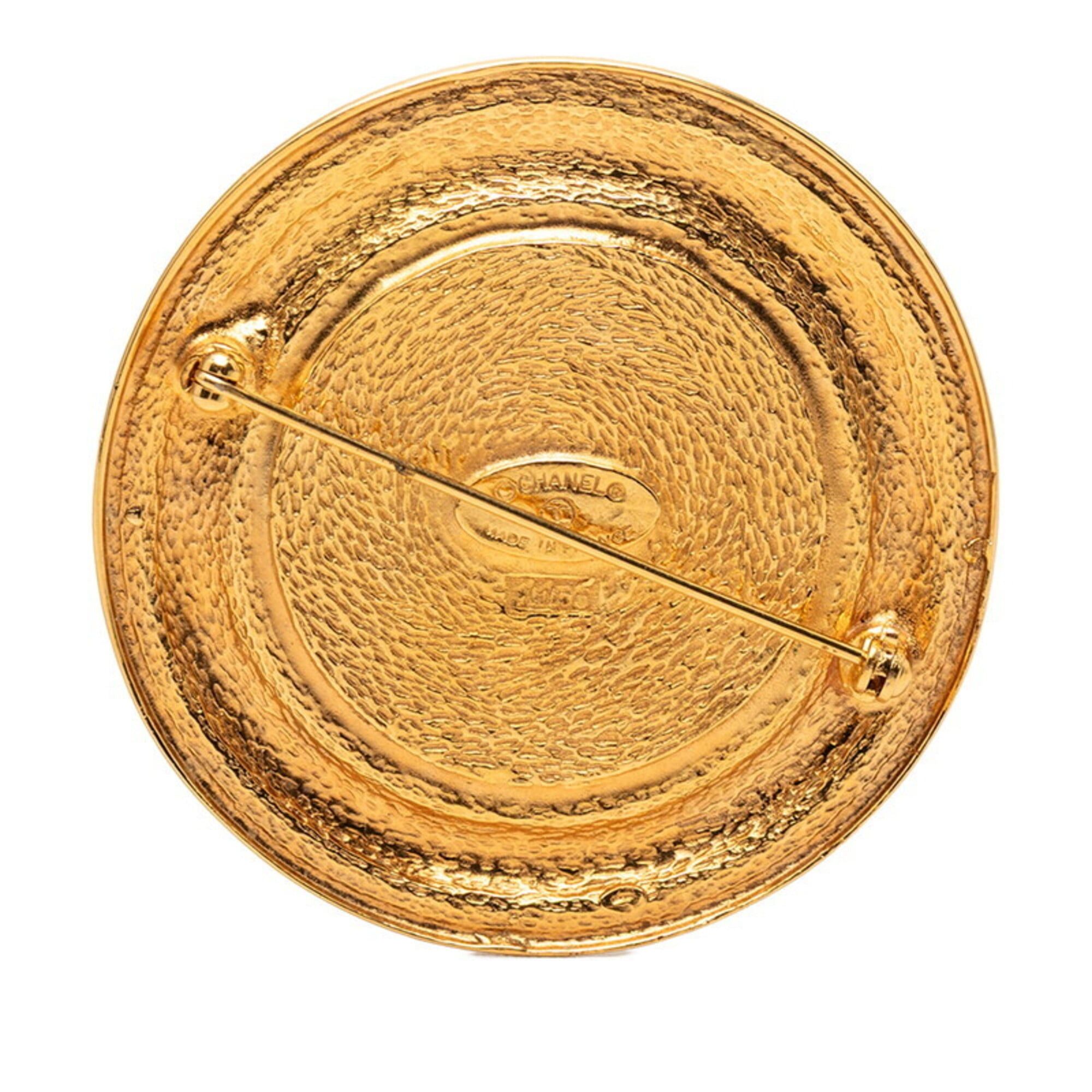 Chanel Chanel 31 RUE CAMBON PARIS Brooch, Gold Plated, Women's. Size ONE SIZE - 2 Thumbnail