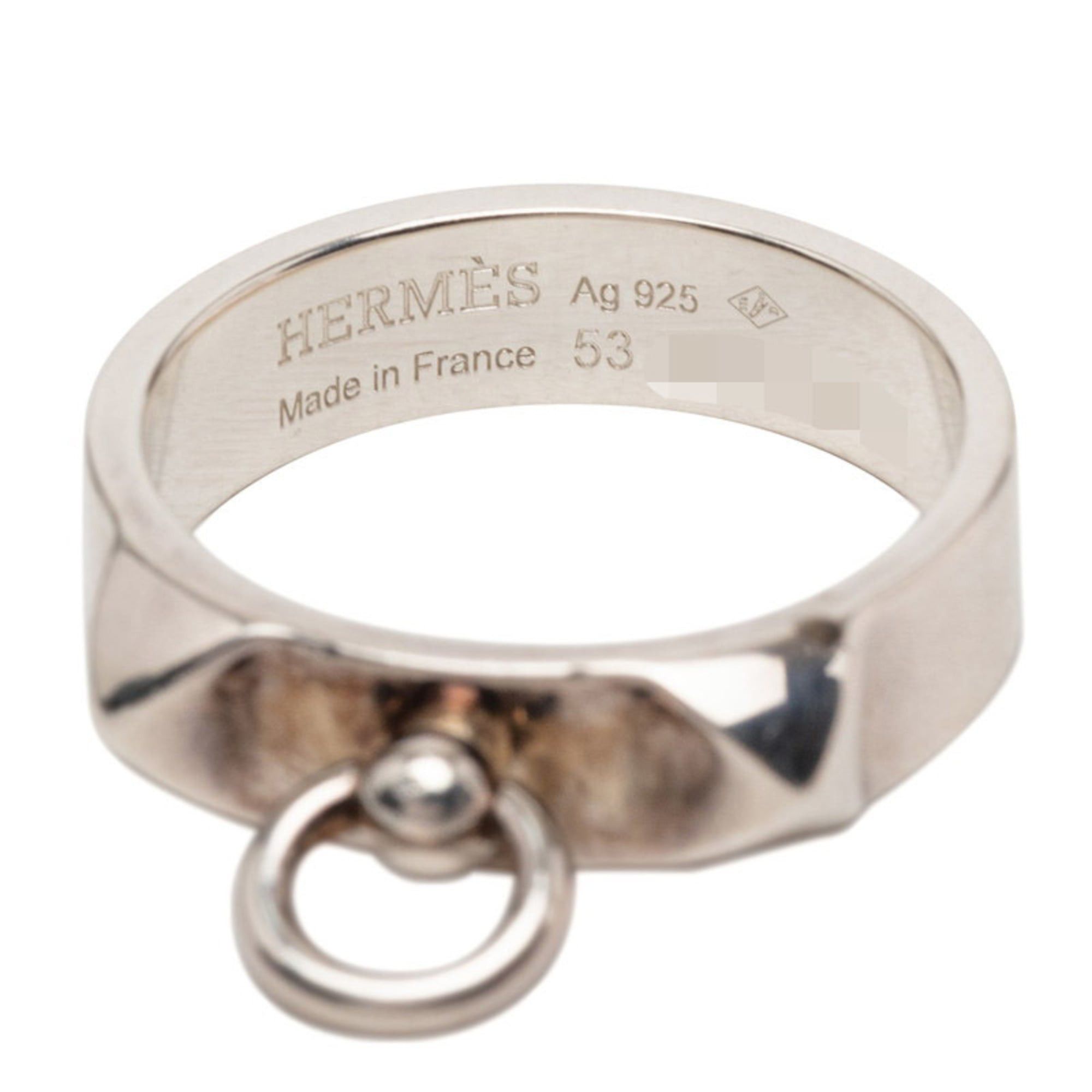 Hermes Hermes Collier de Chien Ring, Size 53, SV925 Silver, Women's. Size ONE SIZE - 4 Thumbnail