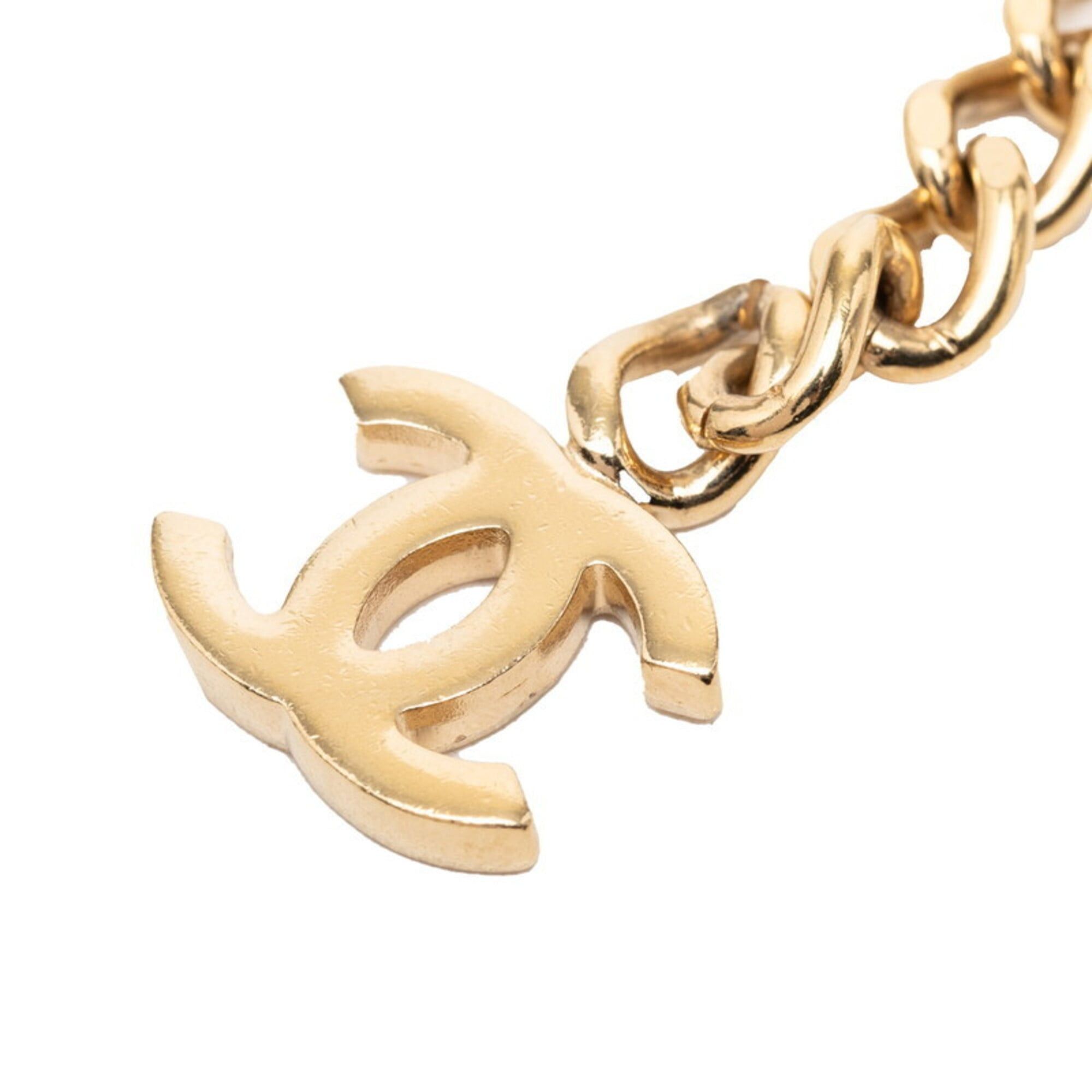 Chanel Chanel Coco Mark Chain Belt, Gold and Pink Plated Rhinestones, Women's CHANEL Size ONE SIZE - 5 Thumbnail