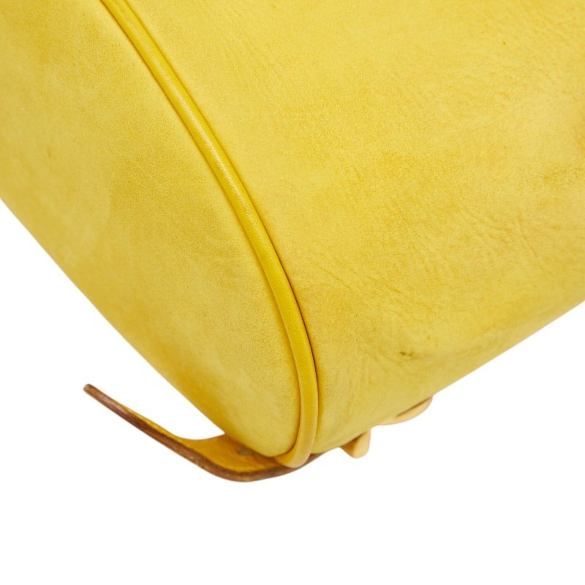 Salvatore Ferragamo Salvatore Ferragamo Gancini Mini Backpack, Yellow Leather, Women's Size ONE SIZE - 4 Thumbnail