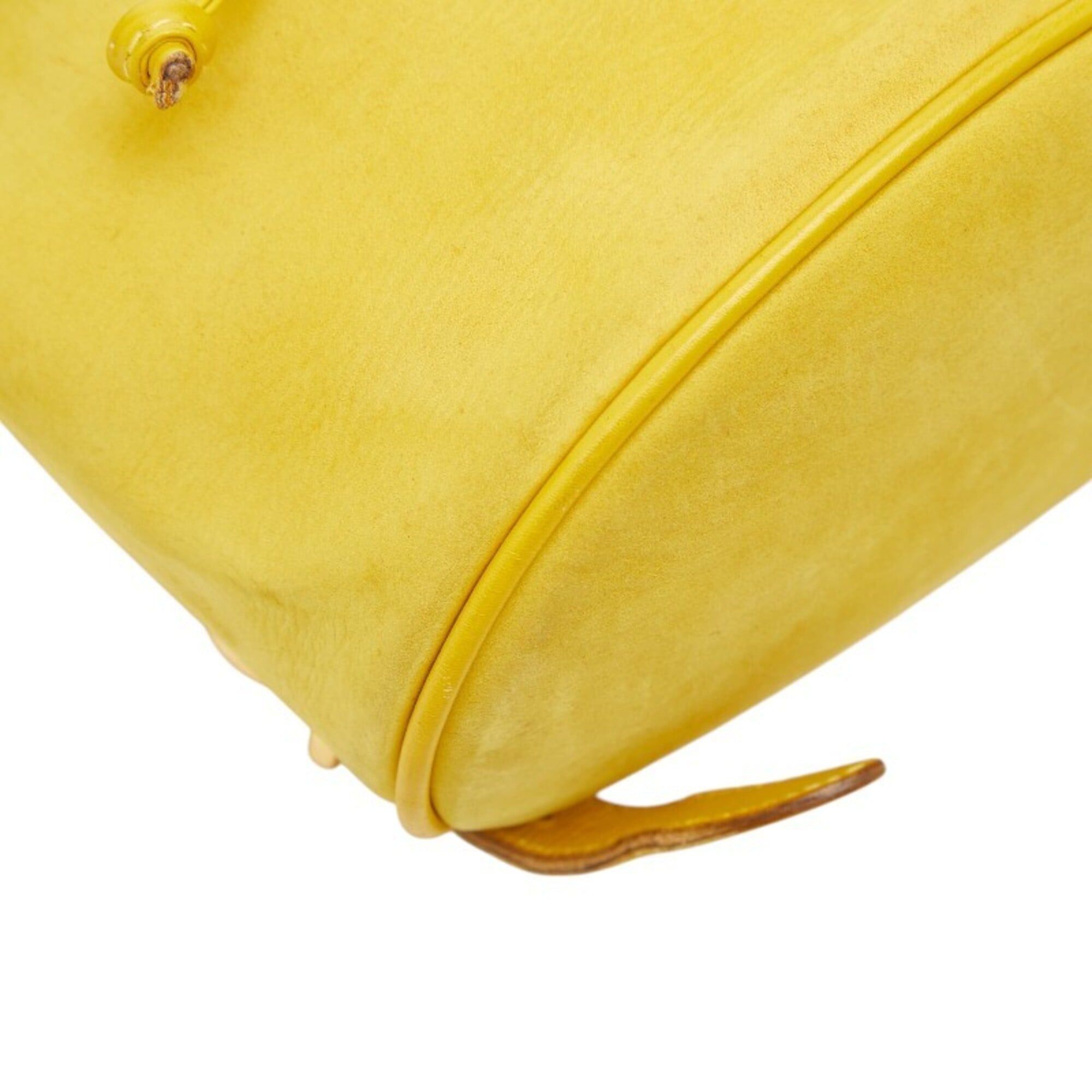 Salvatore Ferragamo Salvatore Ferragamo Gancini Mini Backpack, Yellow Leather, Women's Size ONE SIZE - 5 Thumbnail