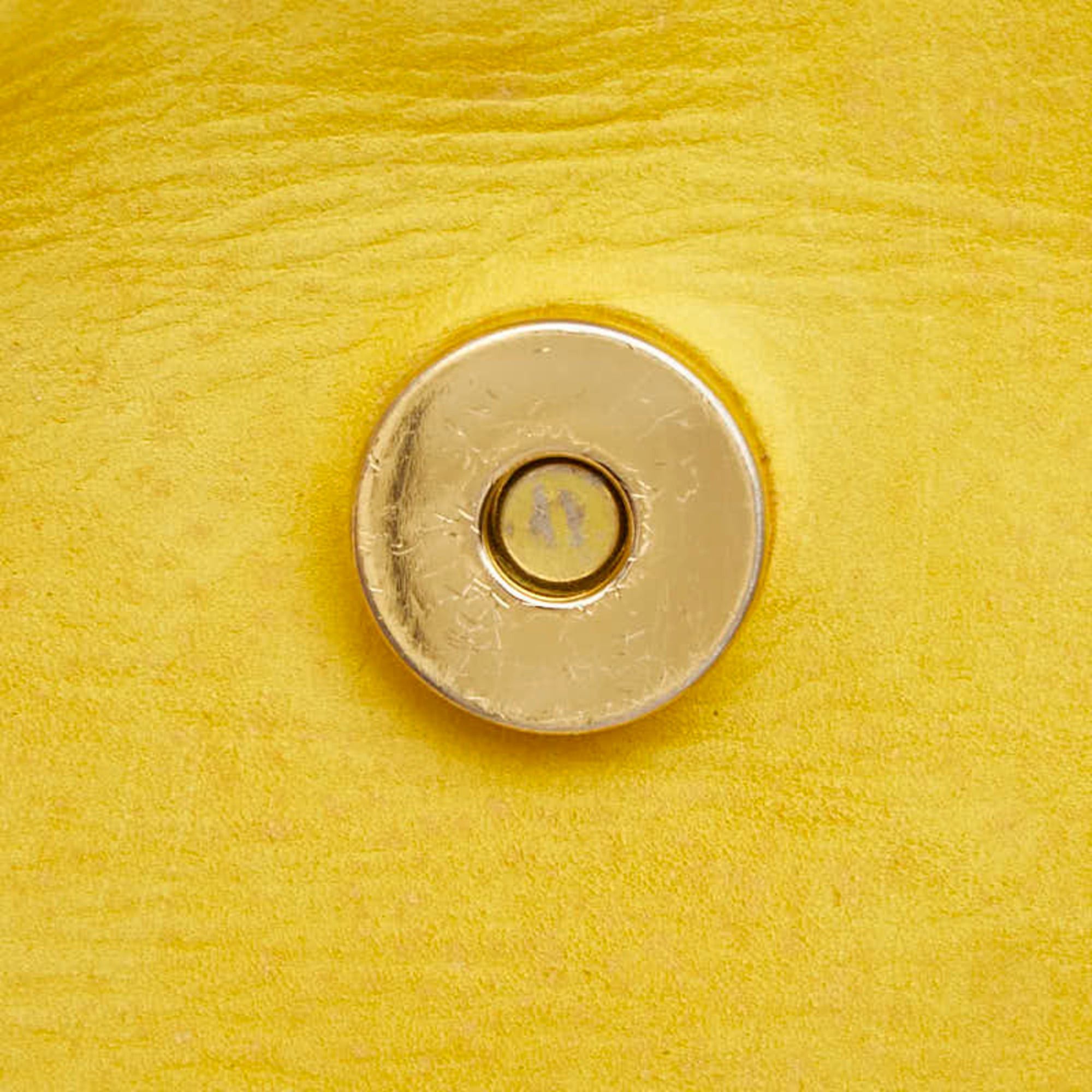 Salvatore Ferragamo Salvatore Ferragamo Gancini Mini Backpack, Yellow Leather, Women's Size ONE SIZE - 11 Thumbnail