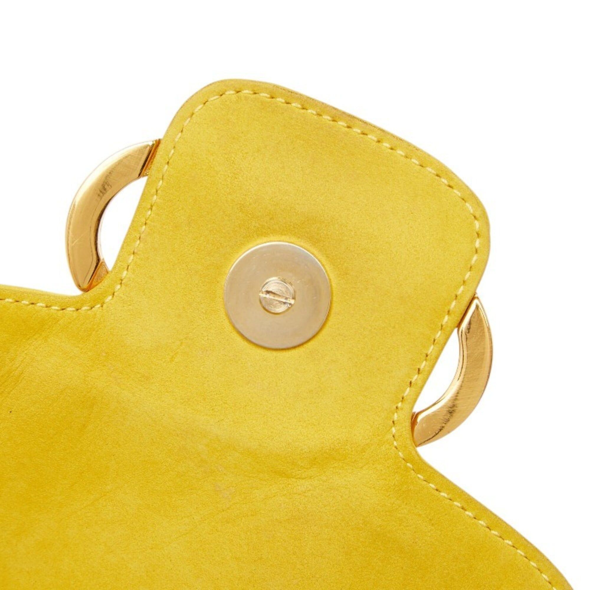 Salvatore Ferragamo Salvatore Ferragamo Gancini Mini Backpack, Yellow Leather, Women's Size ONE SIZE - 12 Thumbnail