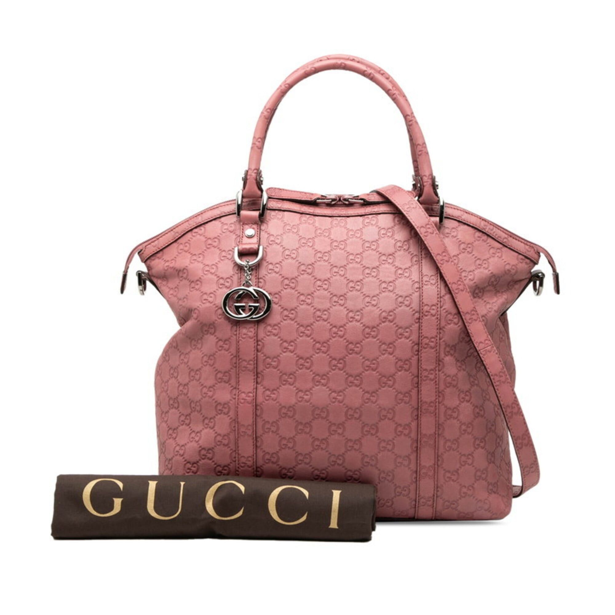 Gucci Gucci Guccissima Soho Handbag Shoulder Bag 2WAY 339551 Pink Leather Women's GUCCI Size ONE SIZE - 7 Thumbnail