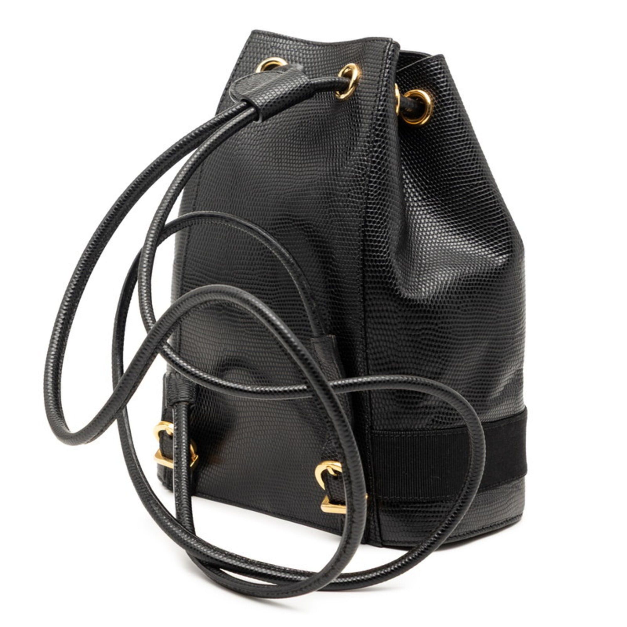 Salvatore Ferragamo Salvatore Ferragamo Vara Backpack, Black Leather, Women's Size ONE SIZE - 2 Thumbnail