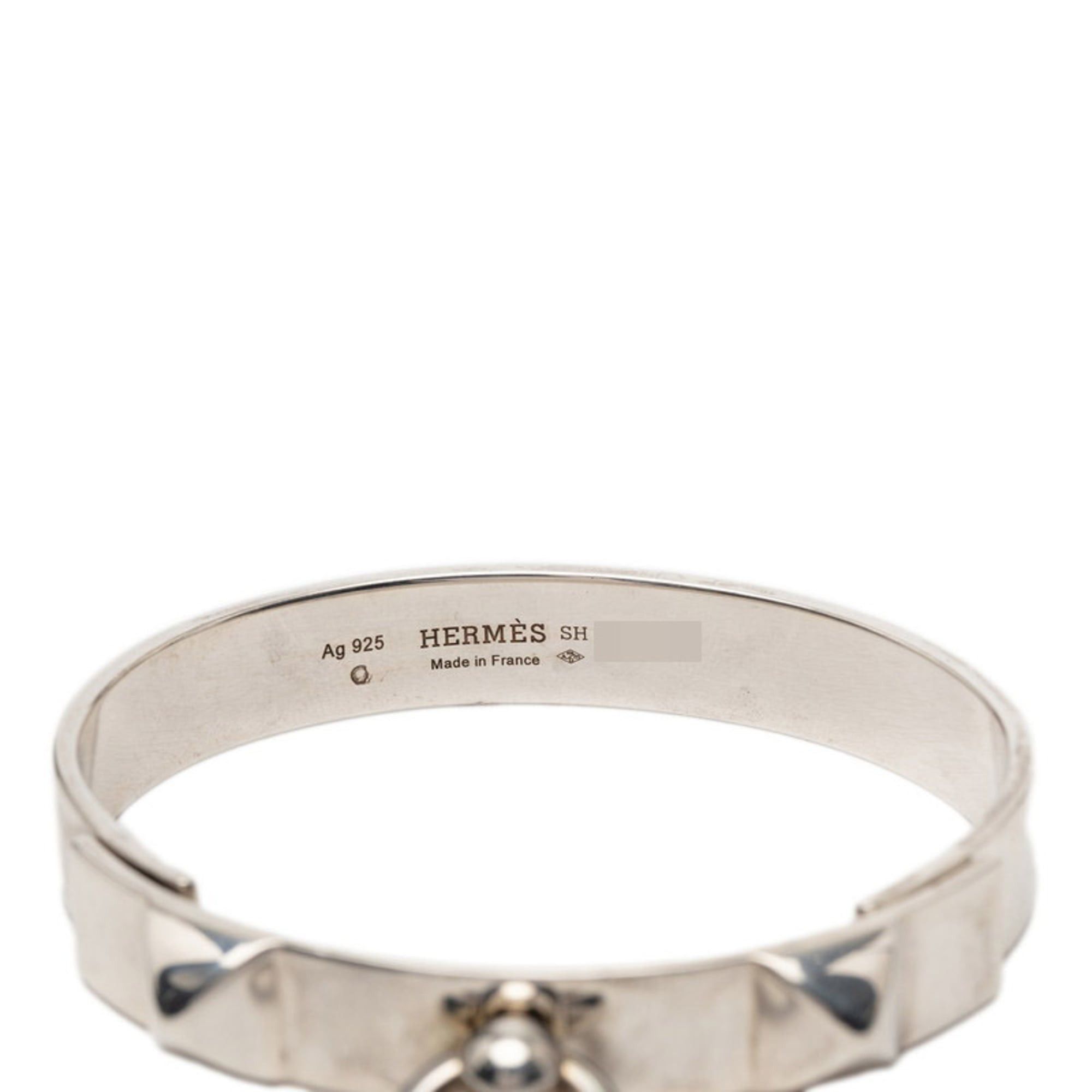 Hermes Hermes Collier de Chien PM SH Bracelet Bangle SV925 Silver Women's HERMES Size ONE SIZE - 4 Thumbnail