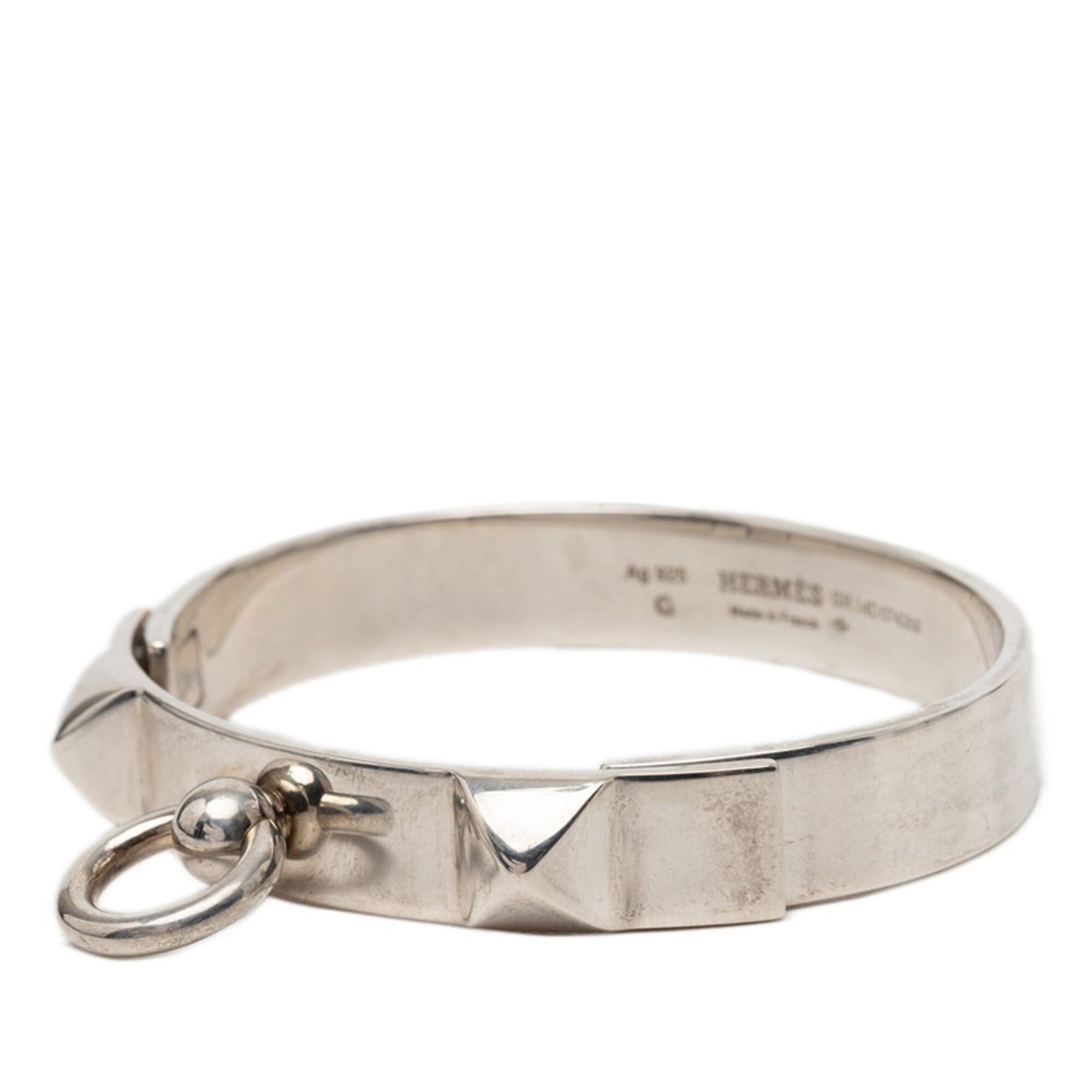 Hermes Hermes Collier de Chien PM SH Bracelet Bangle SV925 Silver Women's HERMES Size ONE SIZE - 2 Thumbnail