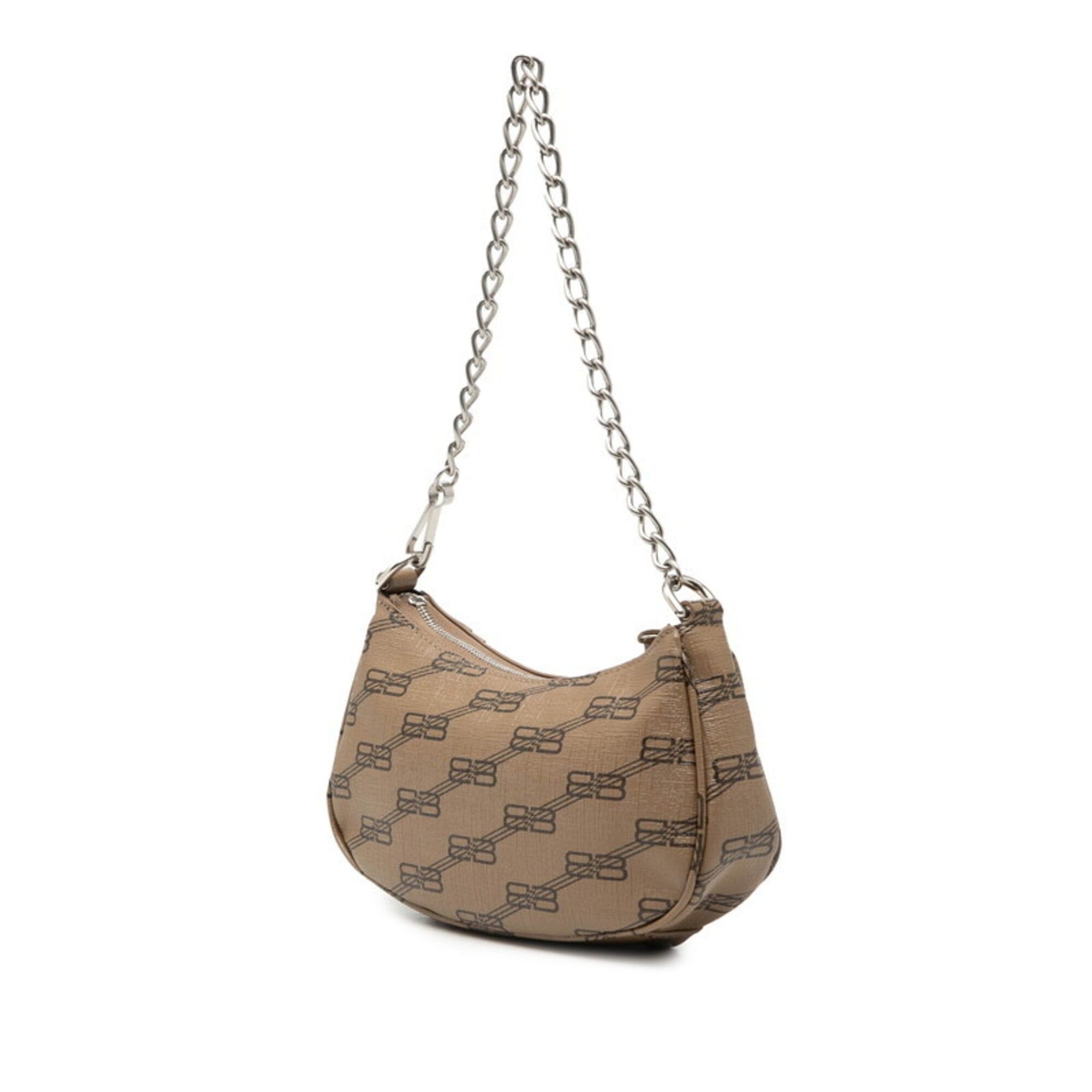 Balenciaga Balenciaga BB Monogram Lucagol Mini Crossbody Shoulder Bag Chain Handbag 2WAY 695814 Brown Leather Women's BALENCIAGA Size ONE SIZE - 2 Thumbnail