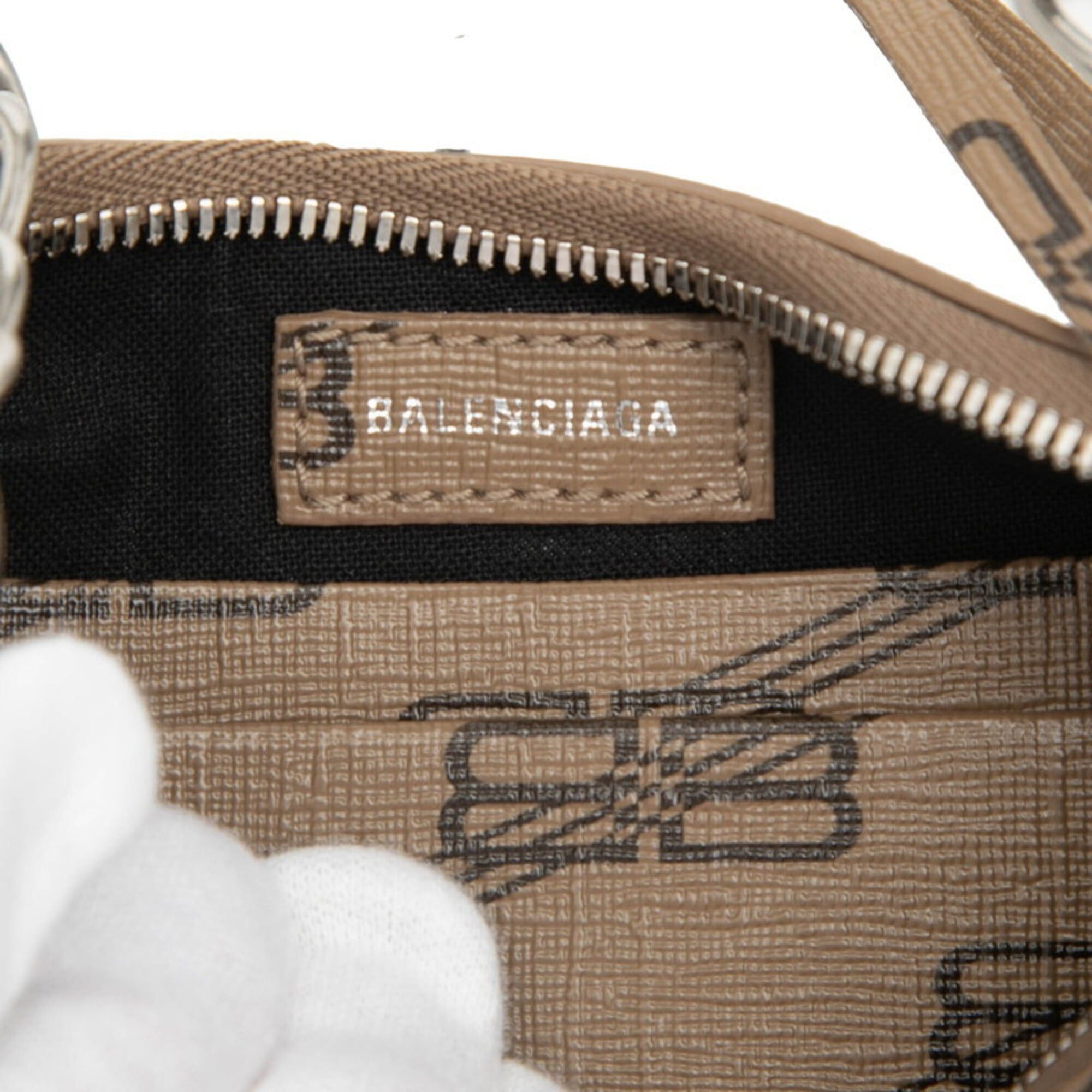 Balenciaga Balenciaga BB Monogram Lucagol Mini Crossbody Shoulder Bag Chain Handbag 2WAY 695814 Brown Leather Women's BALENCIAGA Size ONE SIZE - 5 Thumbnail