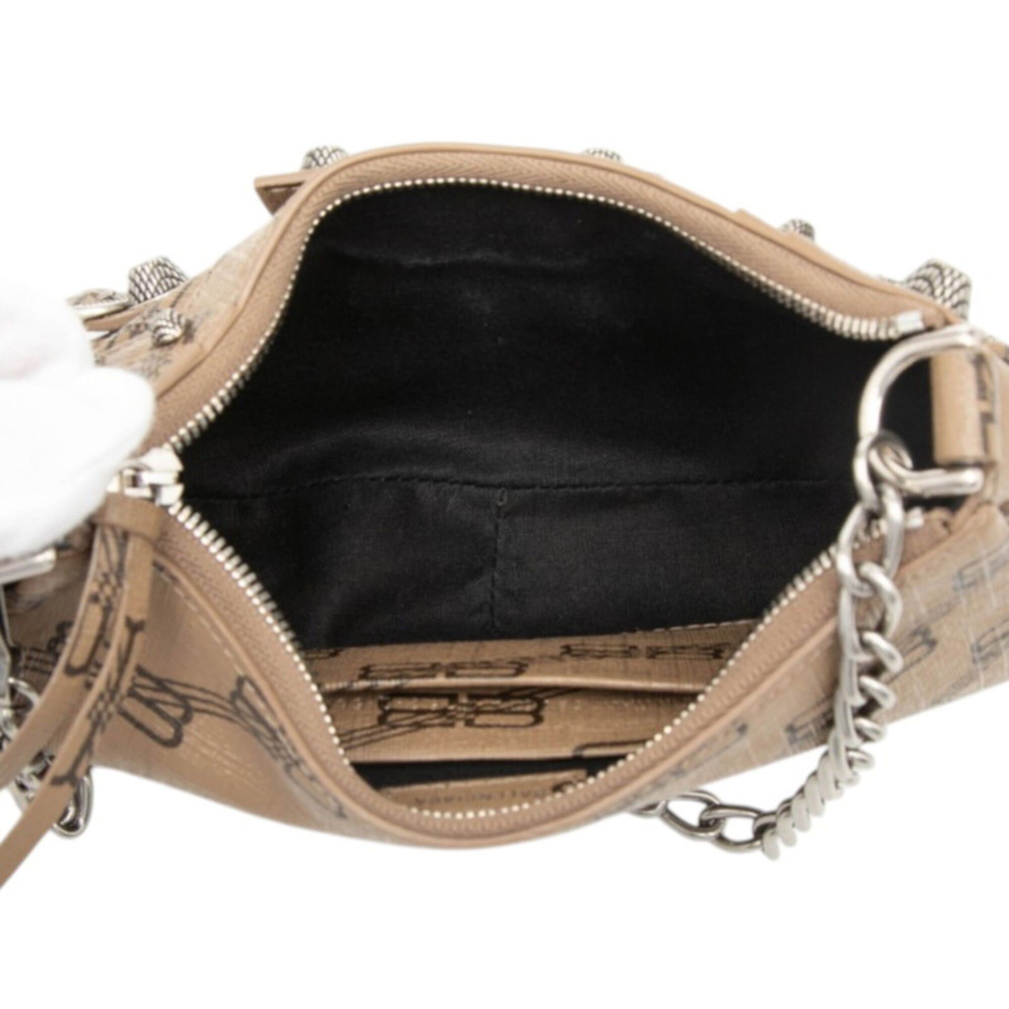 Balenciaga Balenciaga BB Monogram Lucagol Mini Crossbody Shoulder Bag Chain Handbag 2WAY 695814 Brown Leather Women's BALENCIAGA Size ONE SIZE - 4 Thumbnail