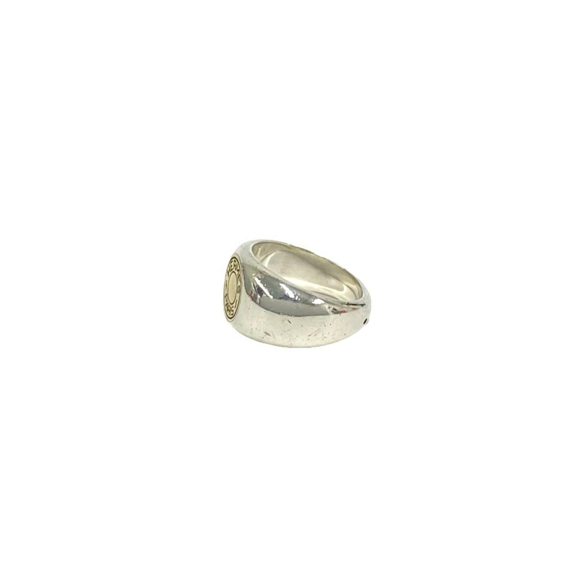 Hermes Hermes Sellier Ring, Sterling Silver 925, 18K Gold, Men's Accessory, Silver, 95685 Size ONE SIZE - 4 Thumbnail
