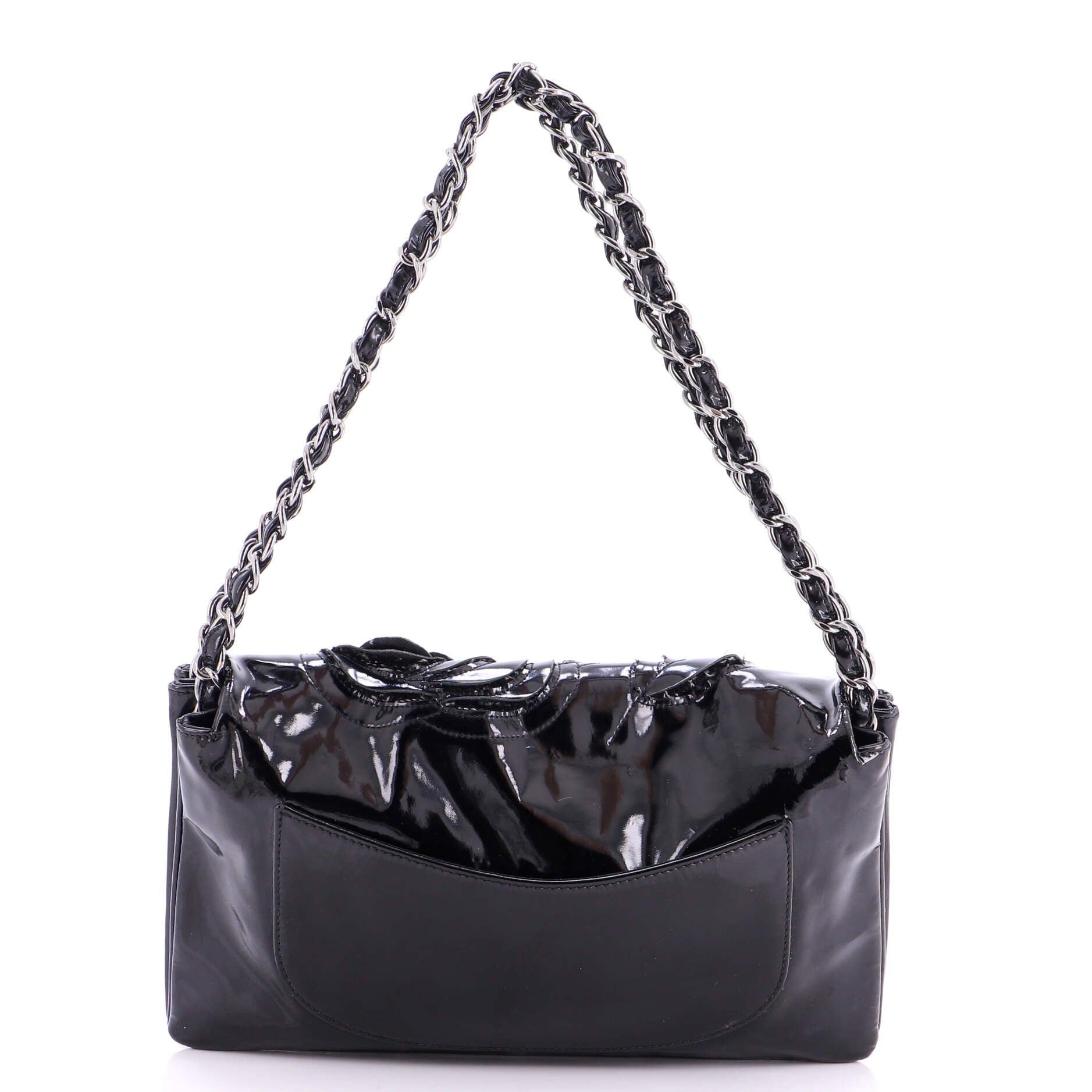 Chanel Tweed Petals Camellia Flap Bag Size ONE SIZE - 4 Thumbnail