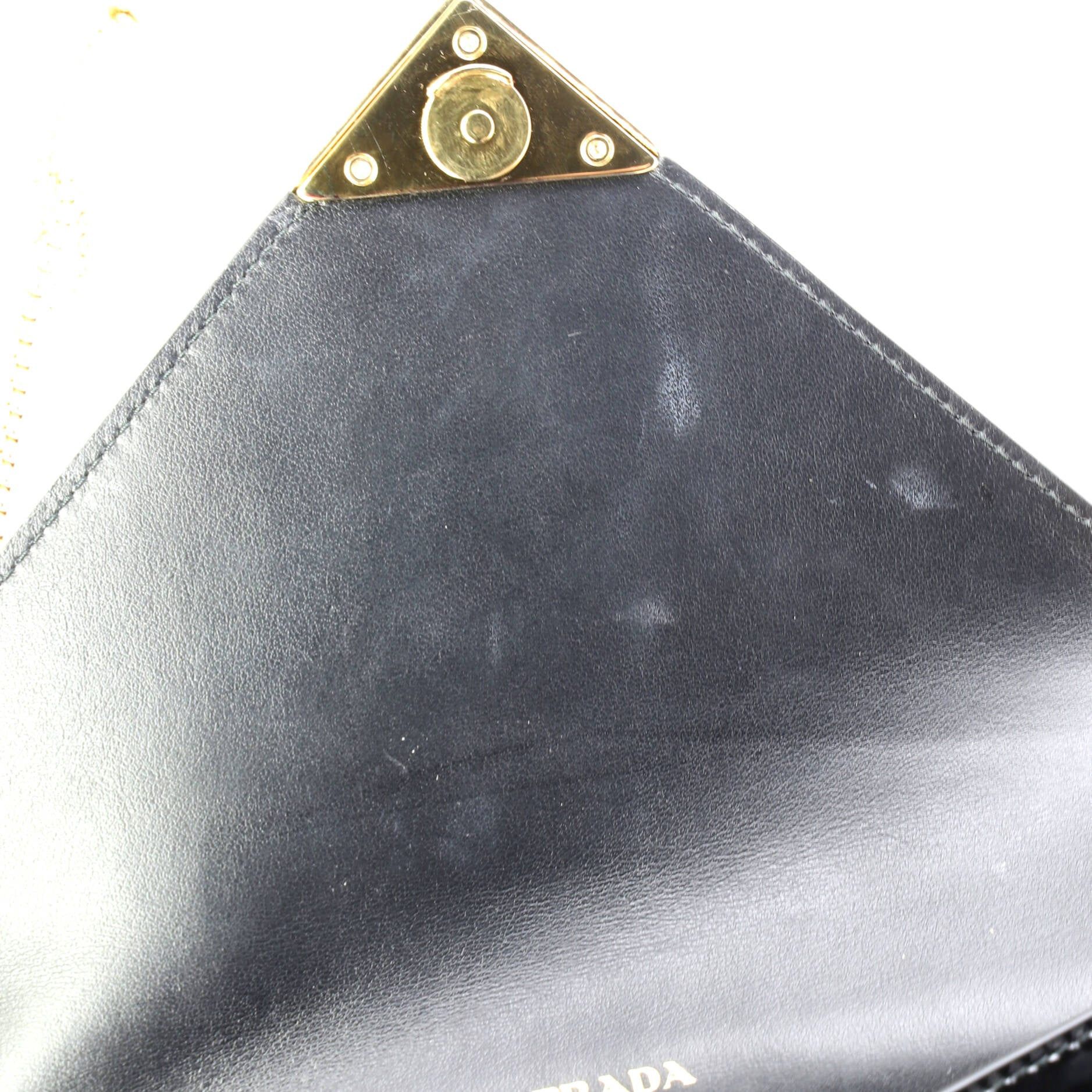 Prada Triangle Logo Envelope Chain Clutch Size ONE SIZE - 6 Thumbnail