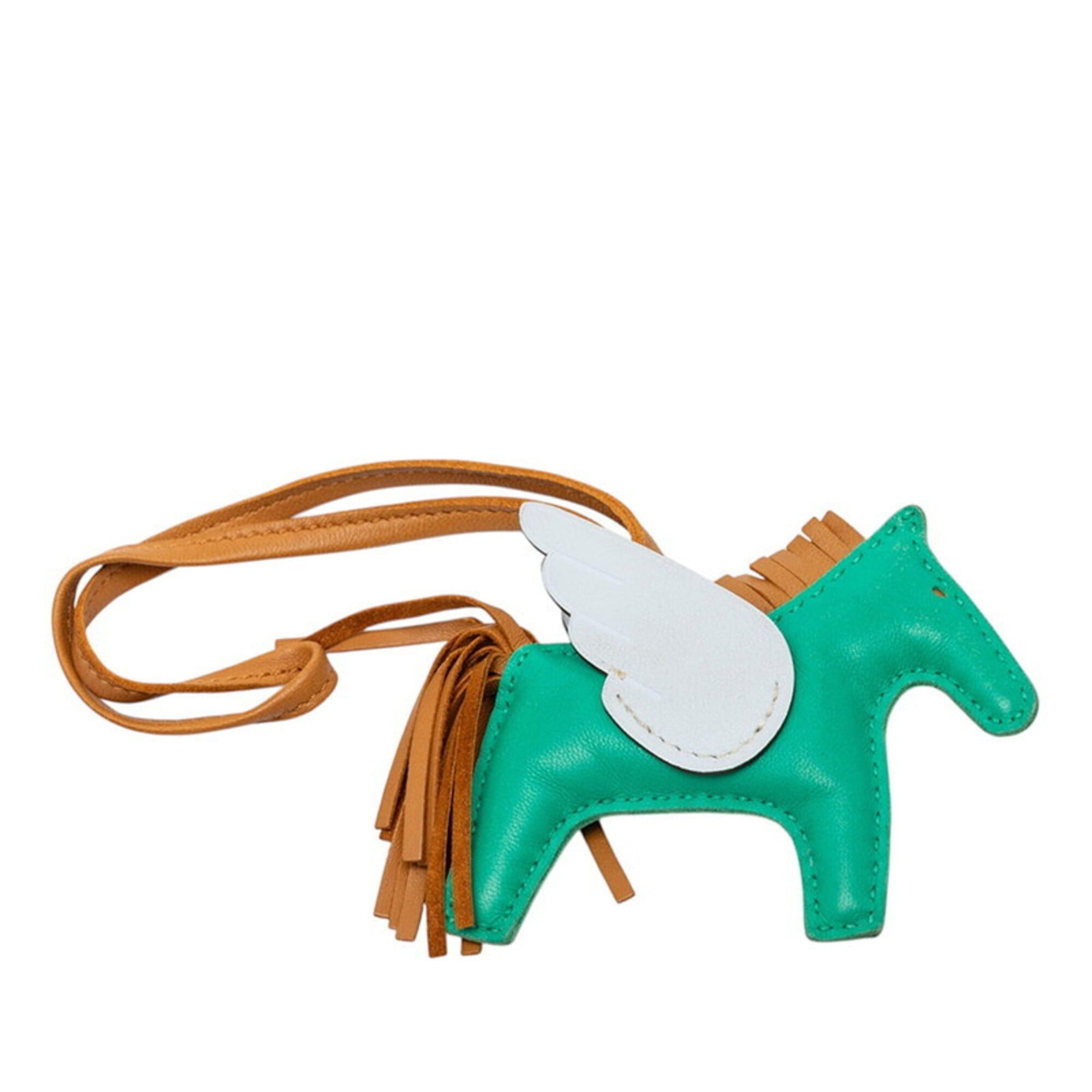 Hermes Hermes Rodeo Pegasus PM Accessory Bag Charm Keychain Mint Sesame Blue Brume Agneau Milo Women's HERMES Size ONE SIZE - 2 Thumbnail