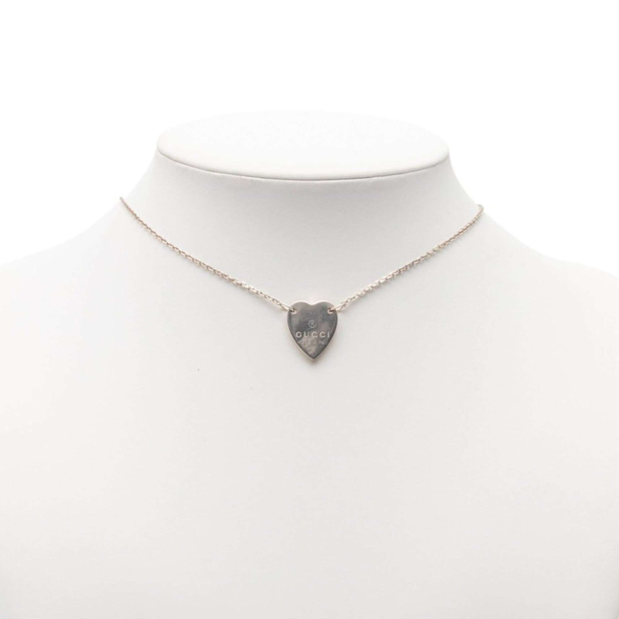 Gucci Gucci Heart Necklace SV925 Silver Women's GUCCI Size ONE SIZE - 5 Thumbnail