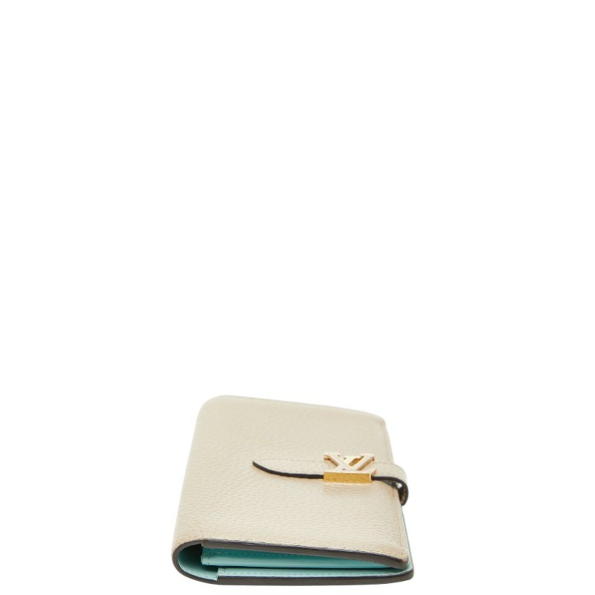 Louis Vuitton Louis Vuitton Vertical Long Wallet, M81367, Beige Taurillon Leather, Women's. Size ONE SIZE - 3 Thumbnail