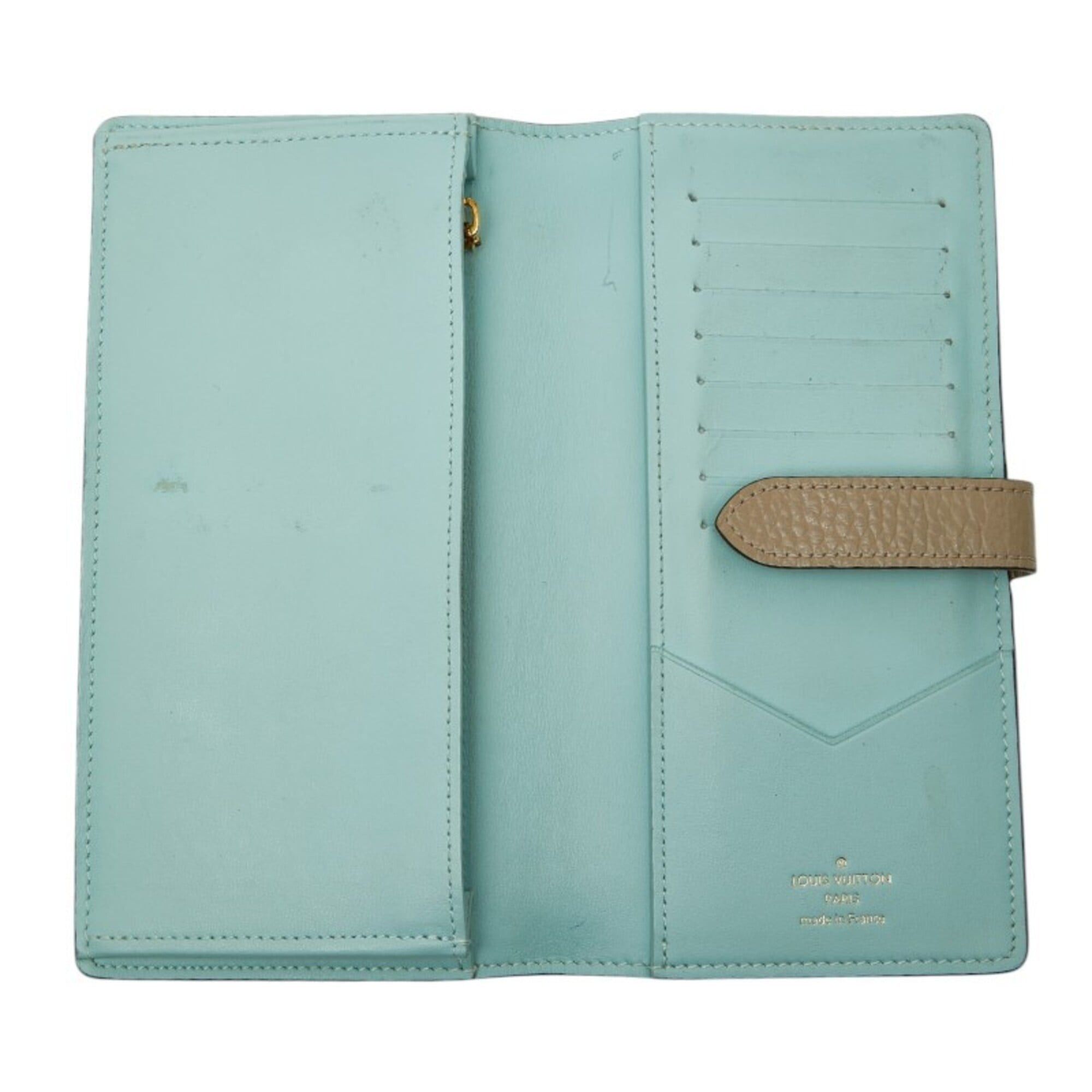 Louis Vuitton Louis Vuitton Vertical Long Wallet, M81367, Beige Taurillon Leather, Women's. Size ONE SIZE - 6 Thumbnail