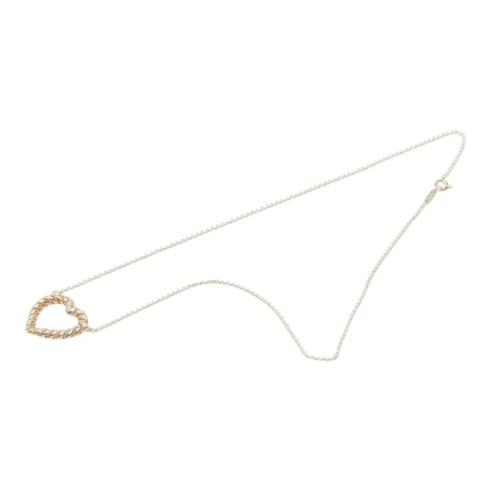 Tiffany & Co. Tiffany & Co. Twist Heart Necklace, Silver Gold (SV925), 18K Yellow Combination, Women's. Size ONE SIZE - 4 Thumbnail