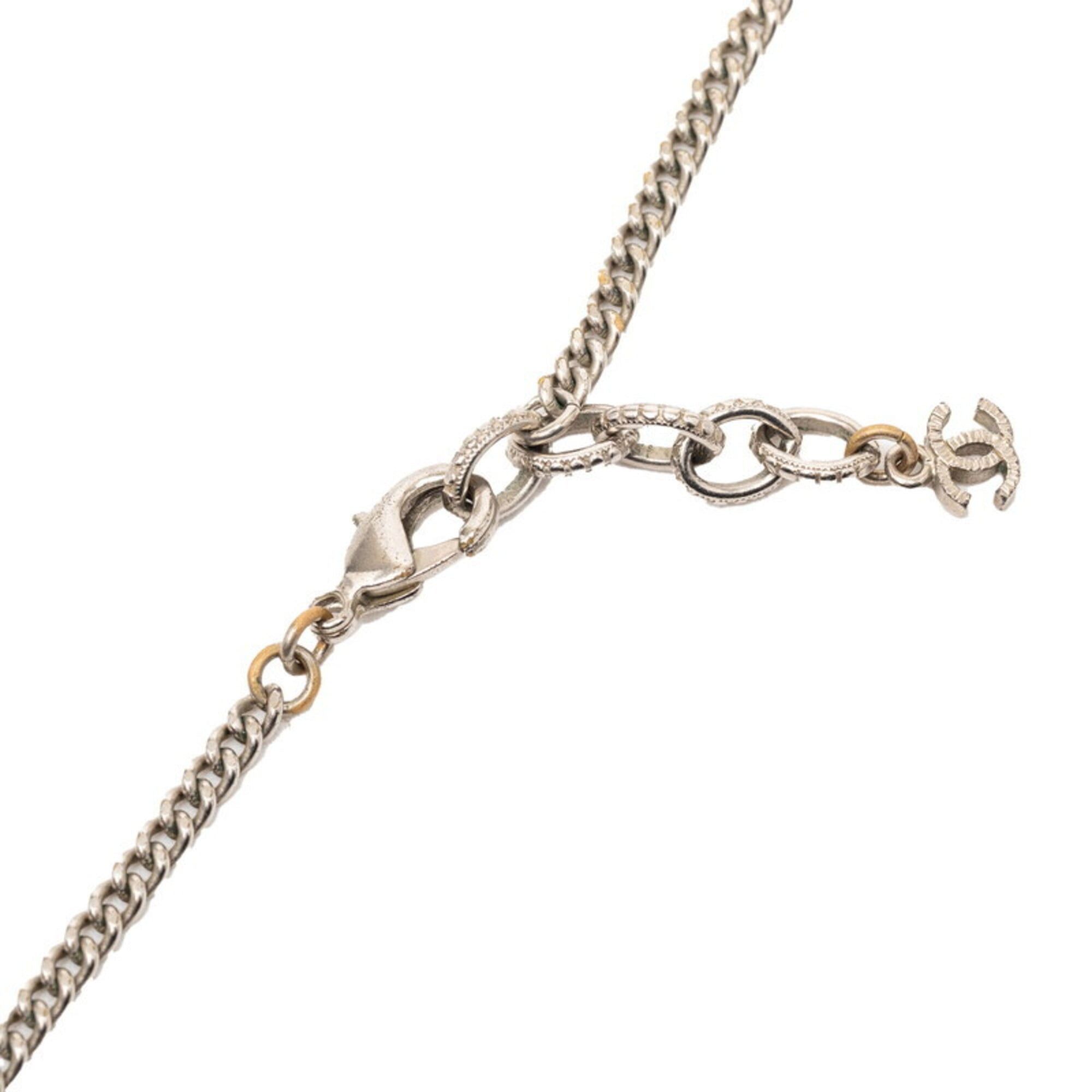 Chanel Chanel Coco Mark Star Long Necklace, Silver Metal, Faux Pearl, Women's CHANEL Size ONE SIZE - 3 Thumbnail