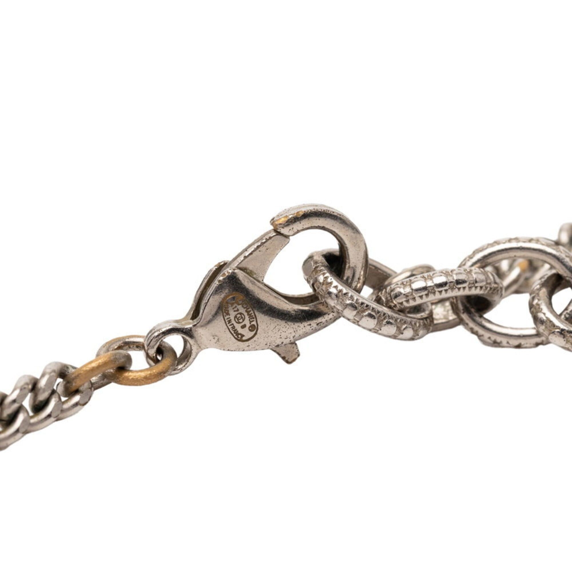 Chanel Chanel Coco Mark Star Long Necklace, Silver Metal, Faux Pearl, Women's CHANEL Size ONE SIZE - 5 Thumbnail