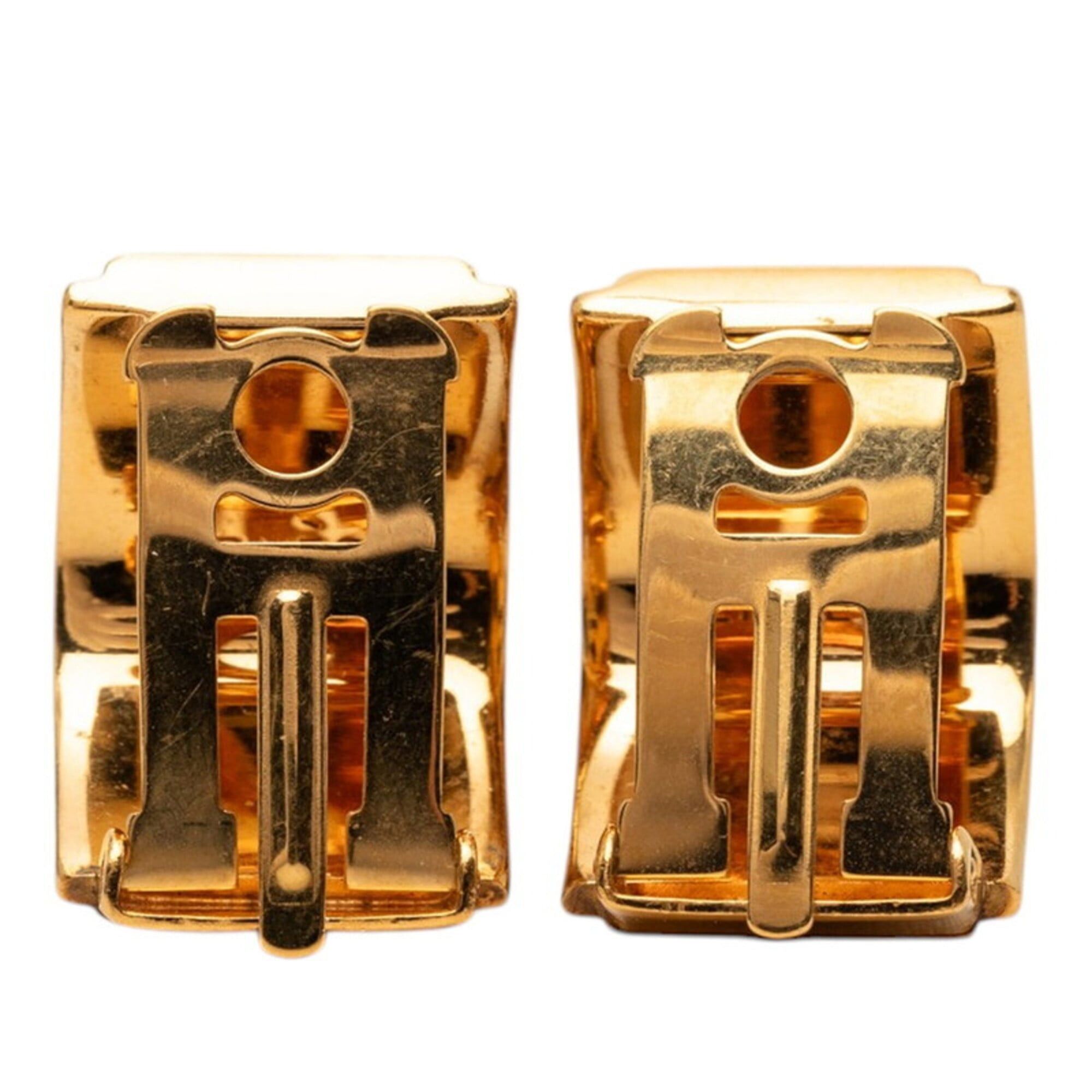 Hermes Hermes Rabbit Earrings, Gold Multicolor Plated Enamel, Women's Size ONE SIZE - 2 Thumbnail