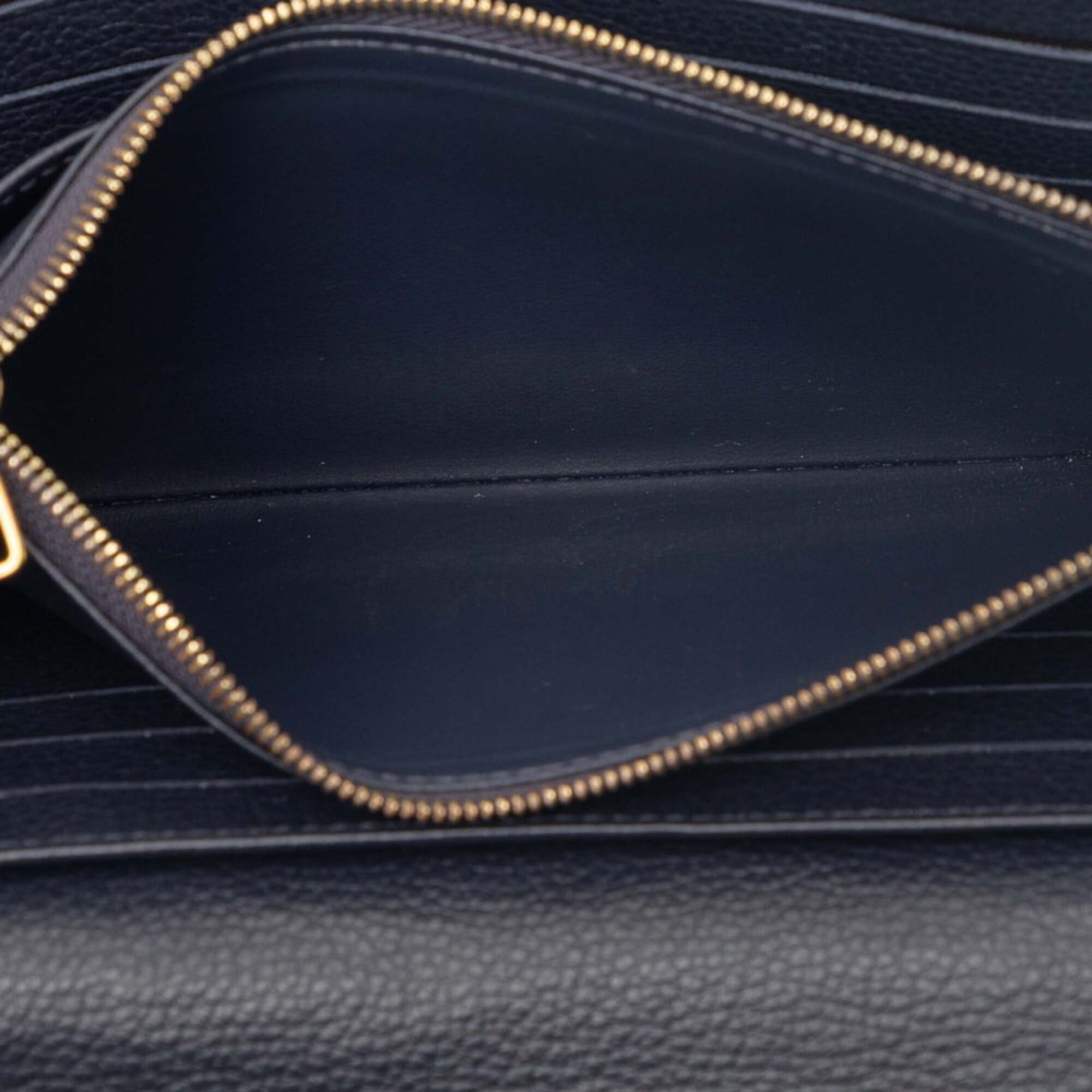 Louis Vuitton Louis Vuitton Monogram Empreinte Portefeuille Sarah Long Wallet M62125 Marine Rouge Navy Leather Women's LOUIS VUITTON Size ONE SIZE - 4 Thumbnail