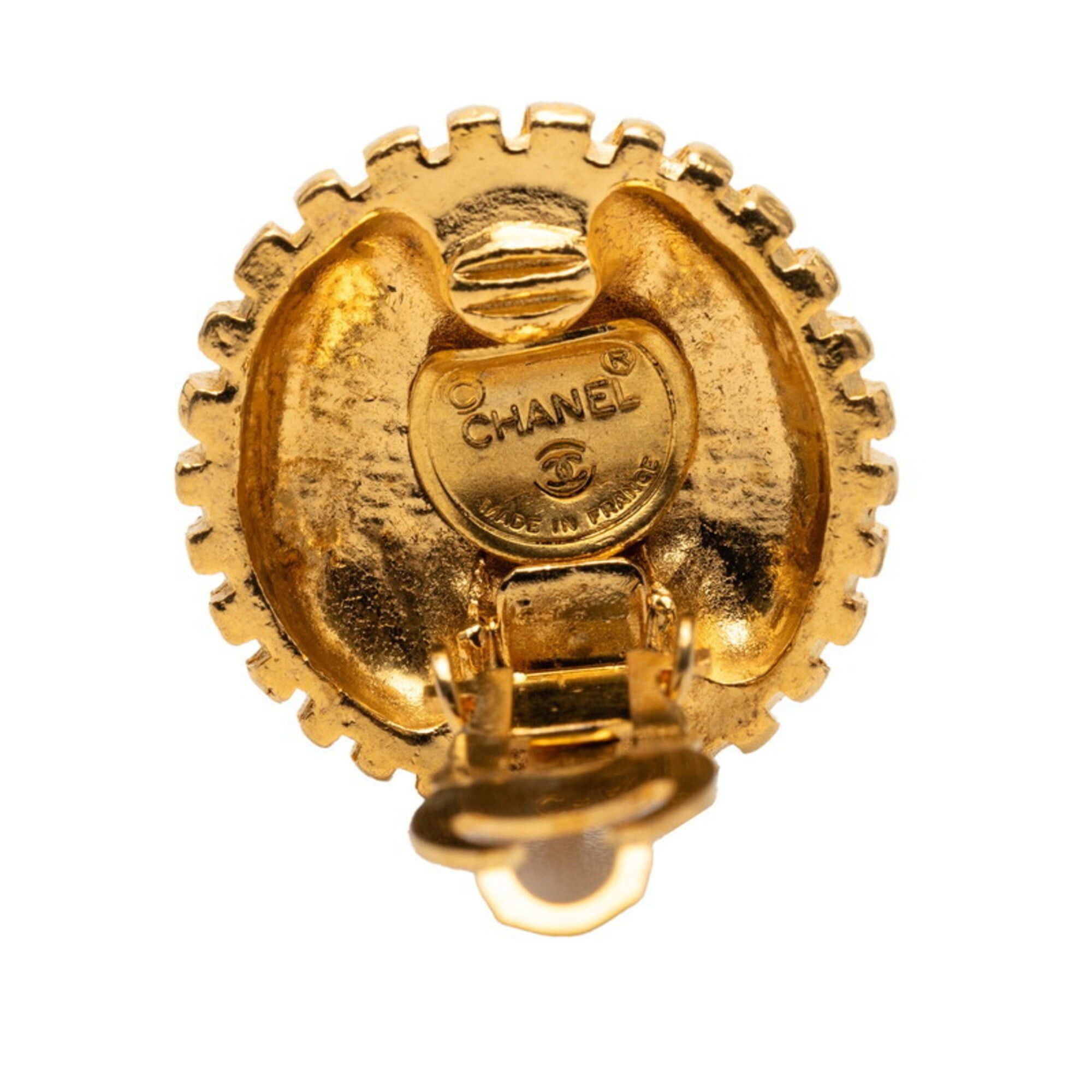 Chanel Chanel Coco Mark Earrings, Gold Plated, Women's CHANEL Size ONE SIZE - 3 Thumbnail