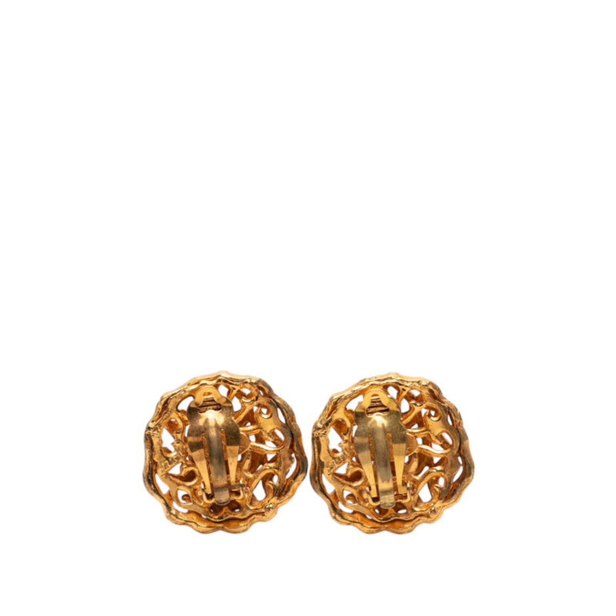 Chanel Chanel Coco Mark Vintage Earrings, Gold Plated, Women's CHANEL Size ONE SIZE - 2 Thumbnail