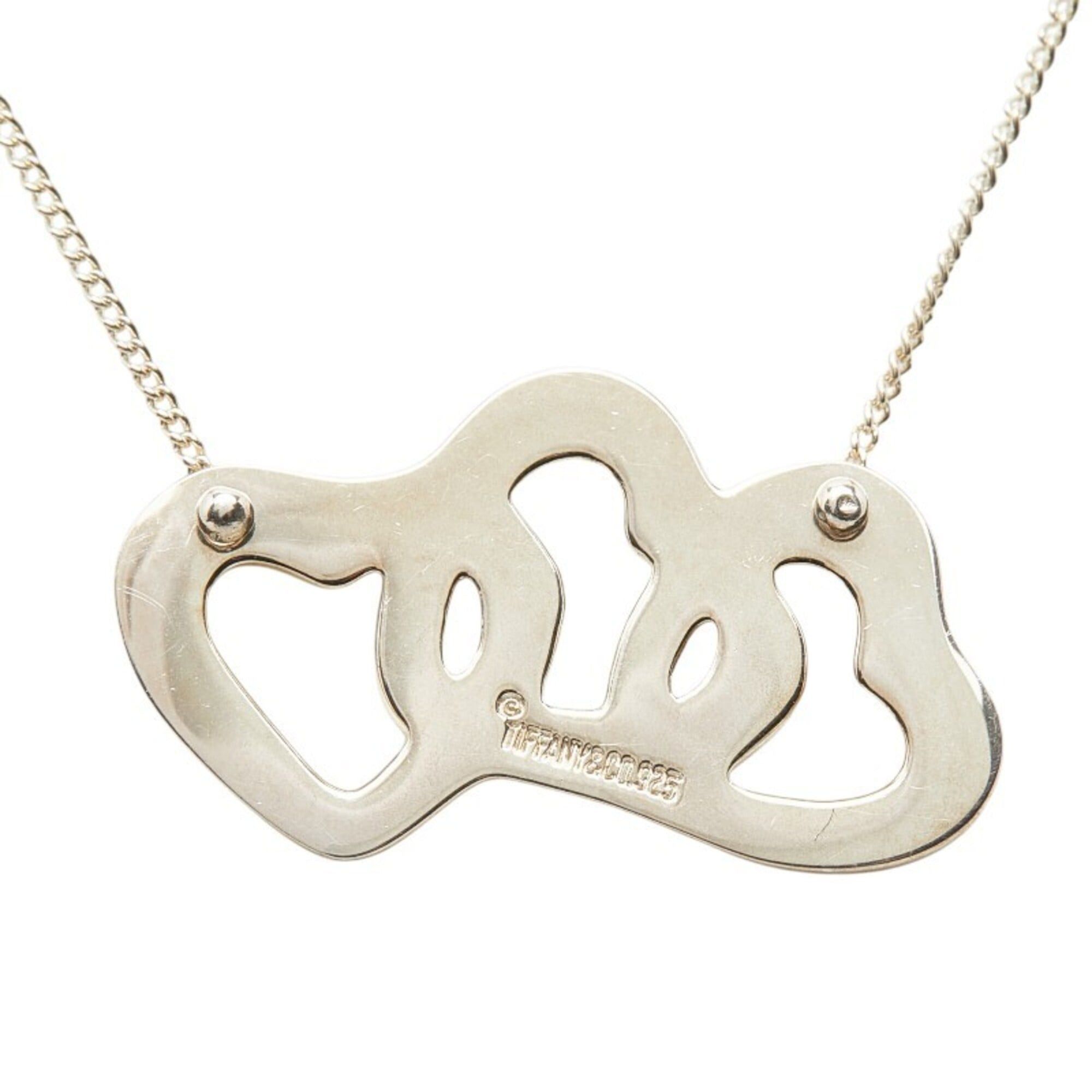 Tiffany & Co. Tiffany & Co. Triple Open Heart Necklace, SV925 Silver, Women's. Size ONE SIZE - 3 Thumbnail