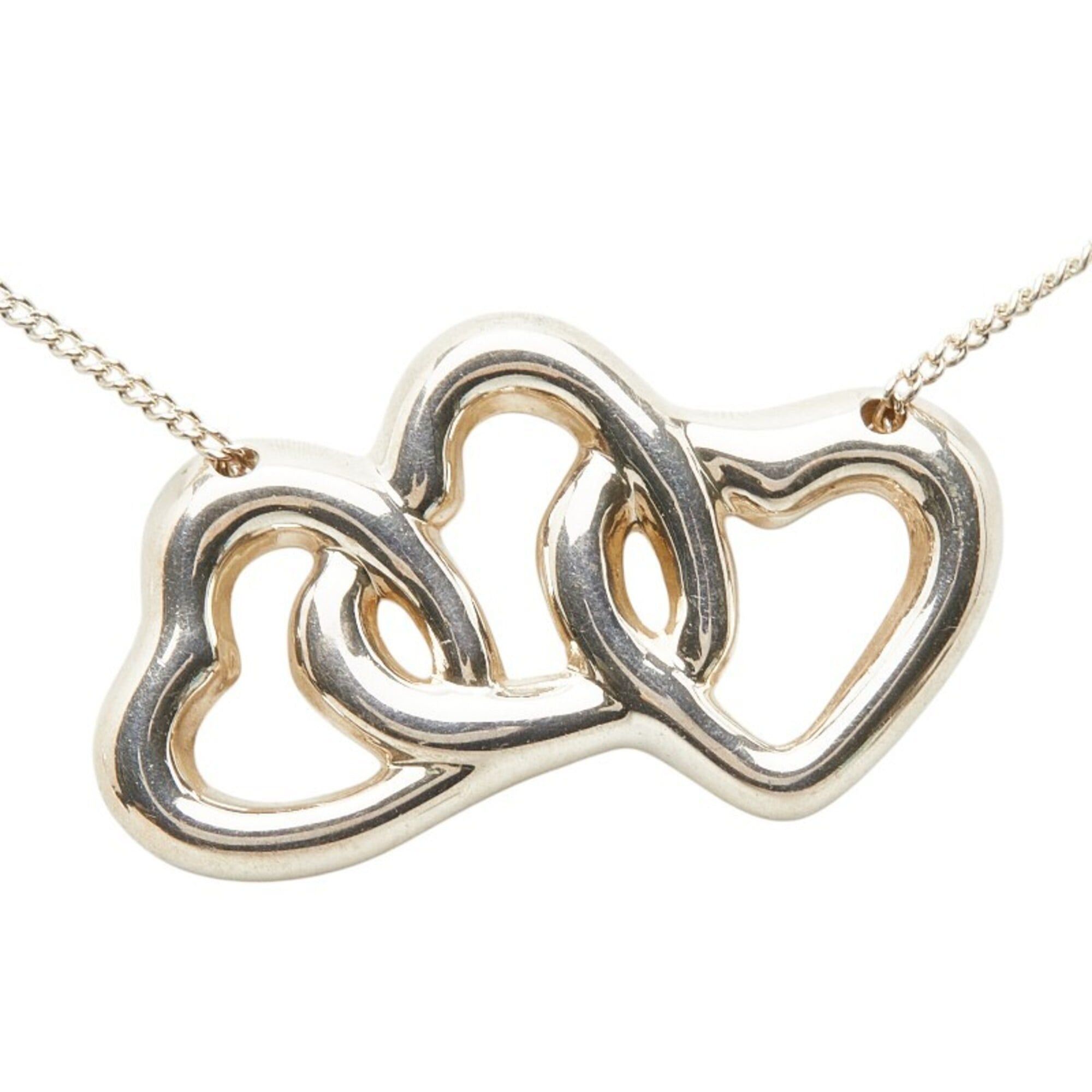 Tiffany & Co. Tiffany & Co. Triple Open Heart Necklace, SV925 Silver, Women's. Size ONE SIZE - 2 Thumbnail