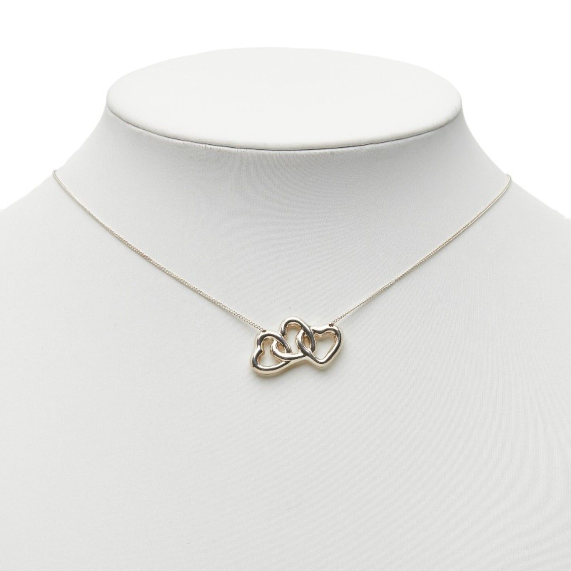 Tiffany & Co. Tiffany & Co. Triple Open Heart Necklace, SV925 Silver, Women's. Size ONE SIZE - 8 Thumbnail