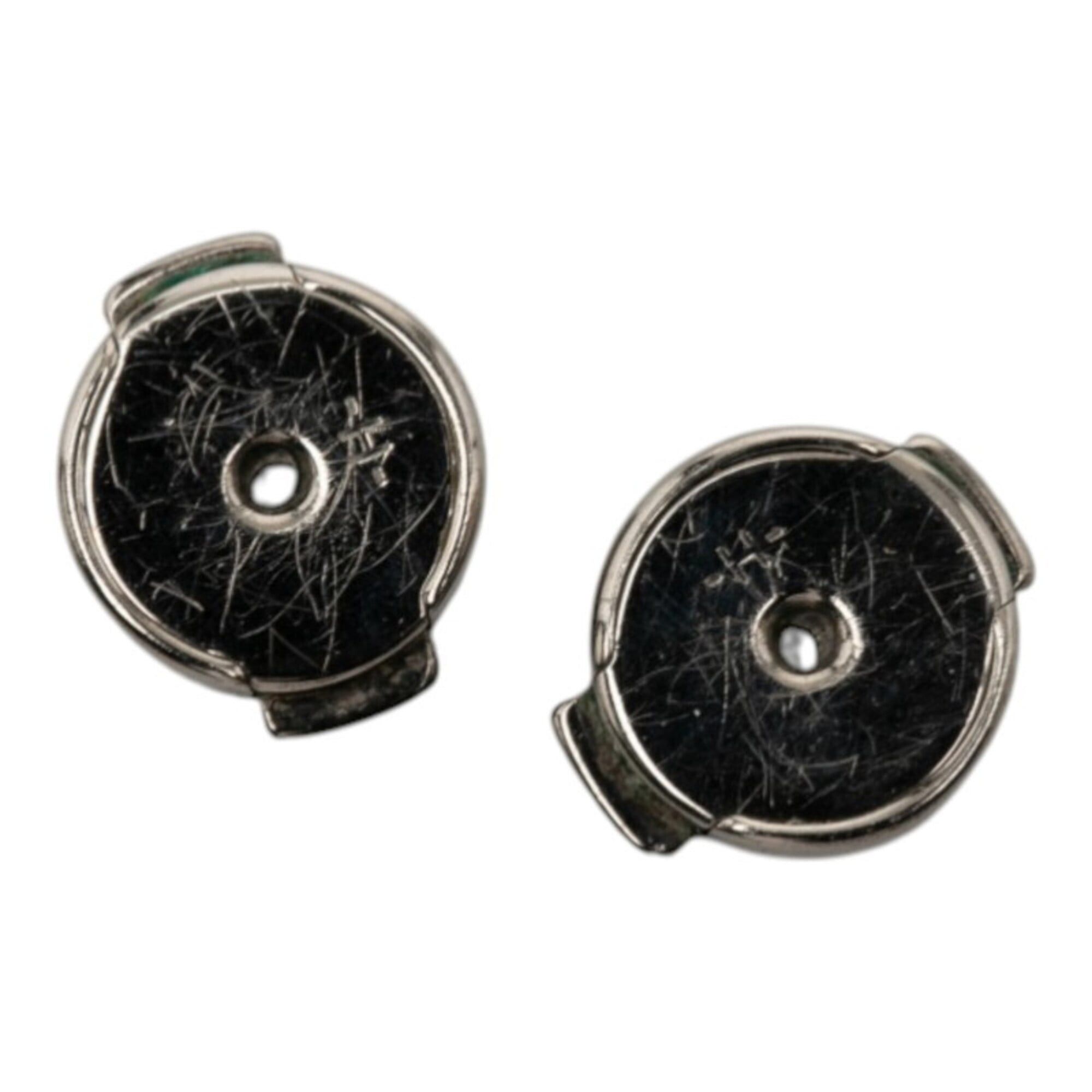 Hermes Hermes Cage d'H H-Cube Earrings, Silver and Light Pink Metal Enamel, Women's HERMES Size ONE SIZE - 5 Thumbnail