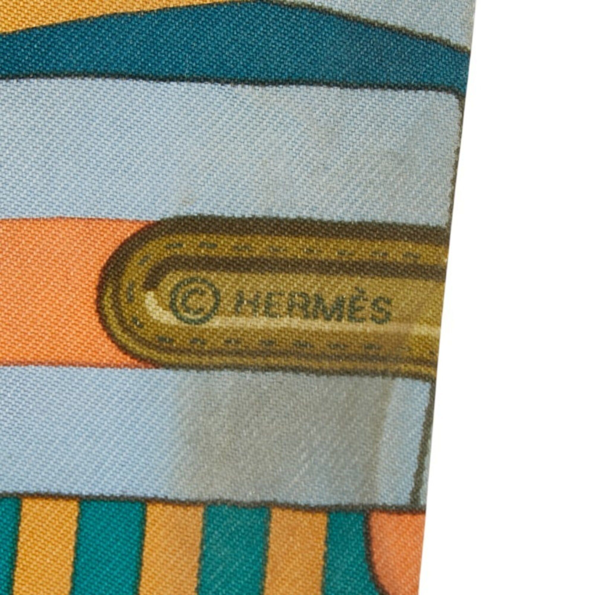 Hermes Hermes Twilly Sangle Scarf Muffler Multicolor Silk Women's HERMES Size ONE SIZE - 5 Thumbnail