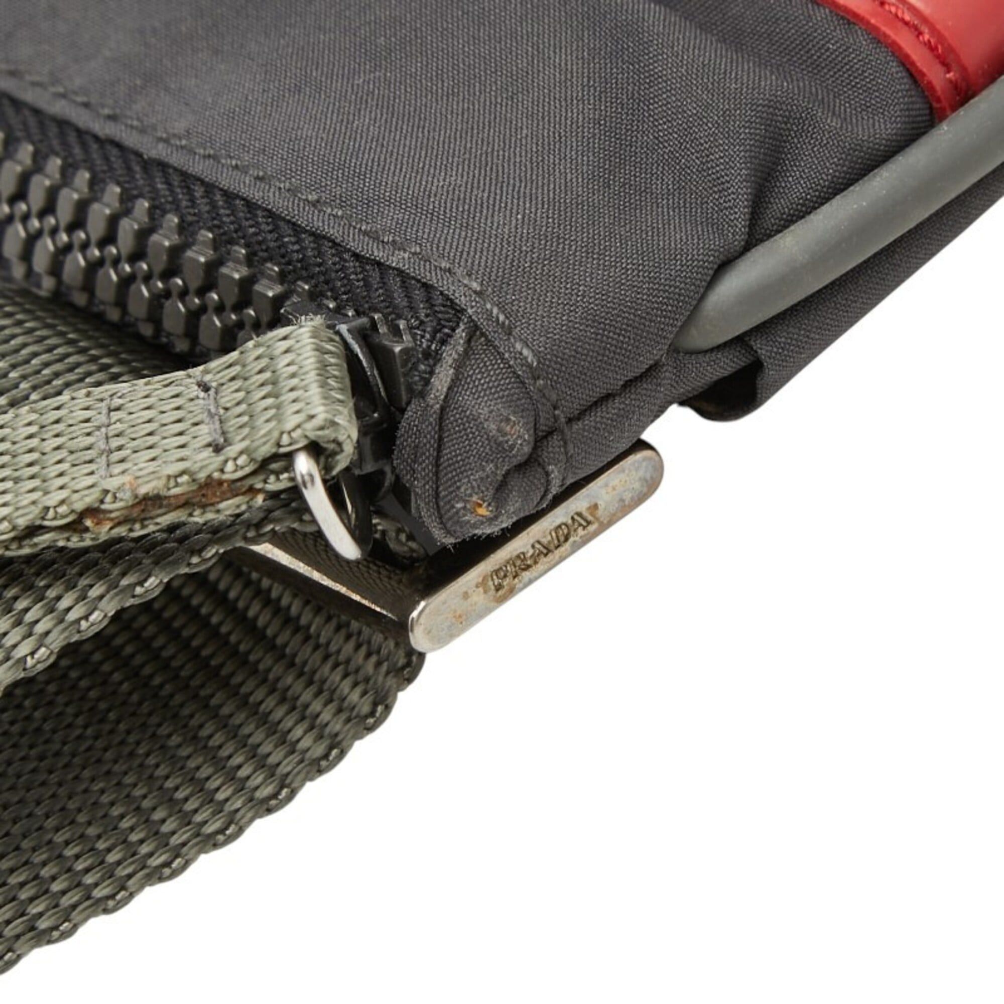 Prada Pradasports Prada Sport Crossbody Shoulder Bag, Gray Nylon, Women's PRADA SPORTS Size ONE SIZE - 7 Thumbnail
