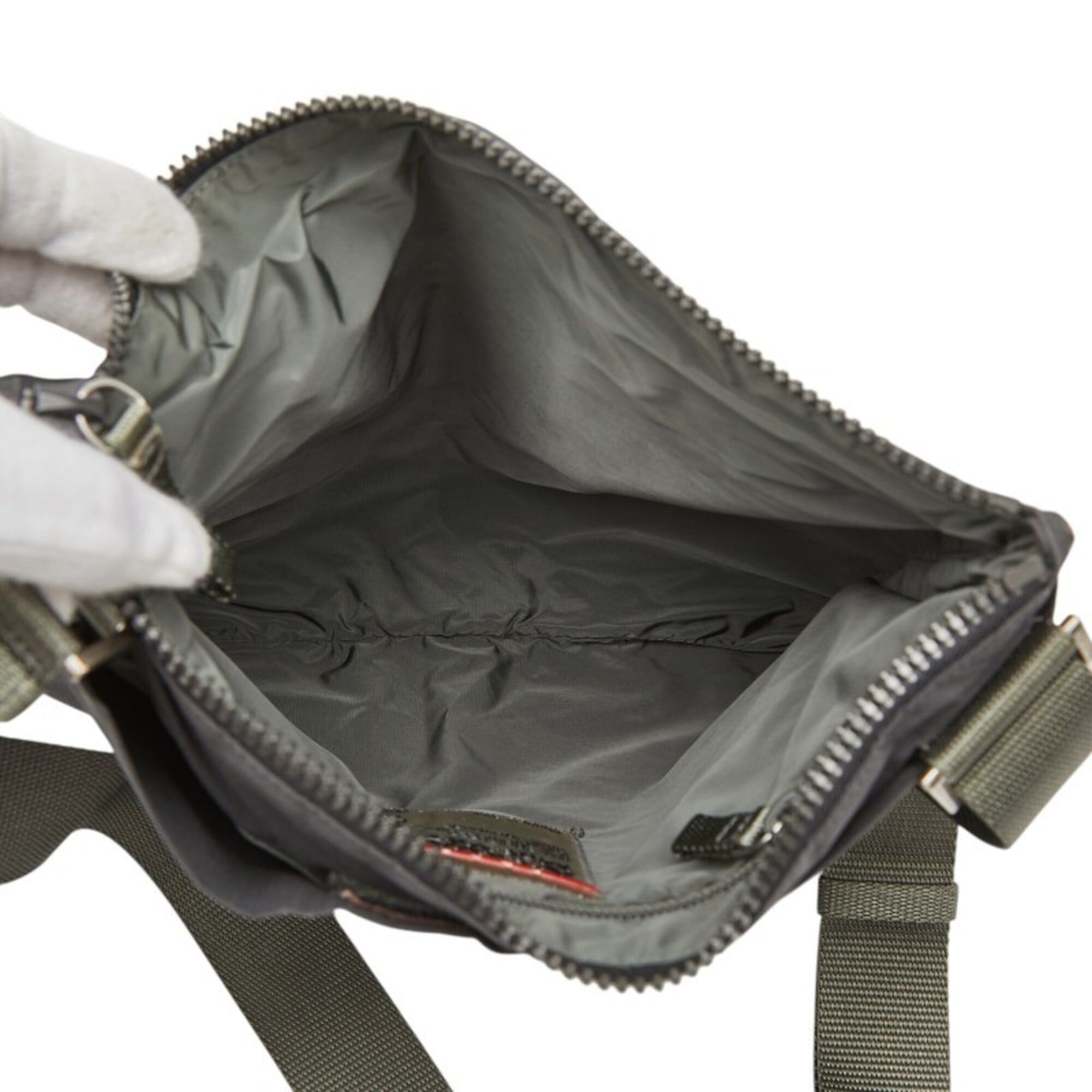 Prada Pradasports Prada Sport Crossbody Shoulder Bag, Gray Nylon, Women's PRADA SPORTS Size ONE SIZE - 8 Thumbnail