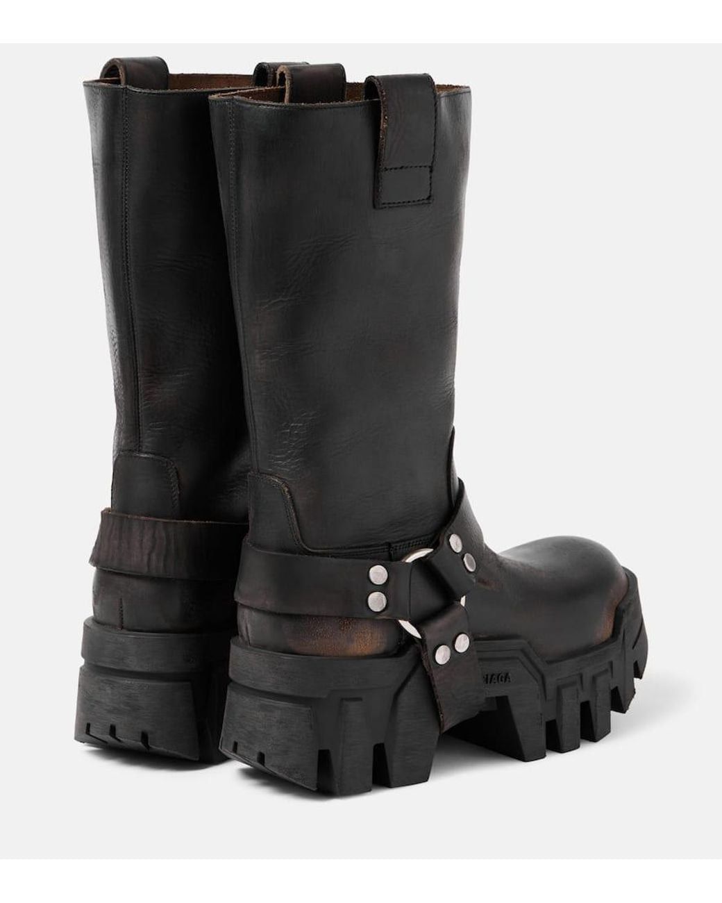 Balenciaga Balenciaga Bulldozer Harness Leather Biker Boots # Size US 8 / EU 41 - 2 Thumbnail